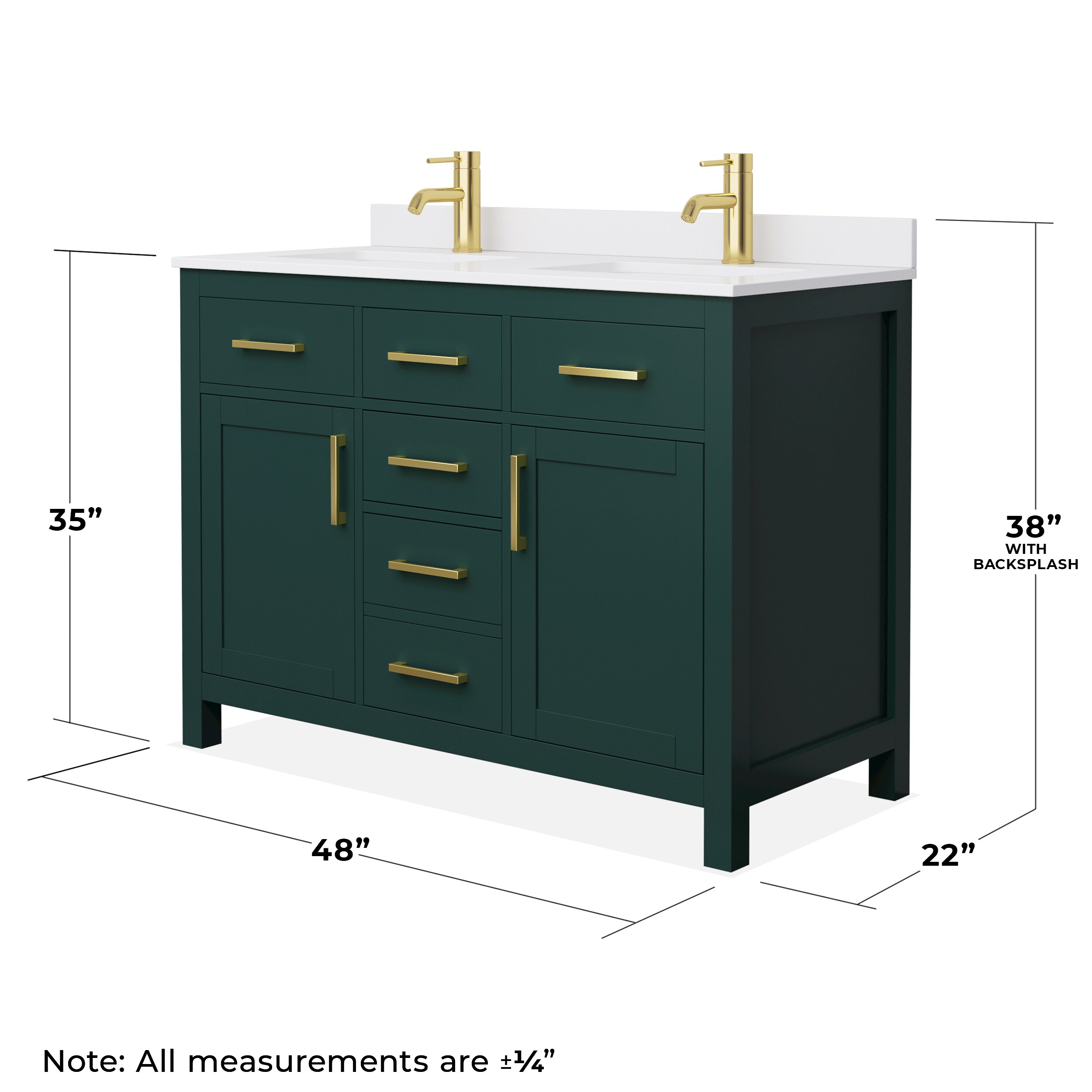 Wyndham Collection WCG242448DGDWCUNSMXX Bath-Vanity-Combo - View #5