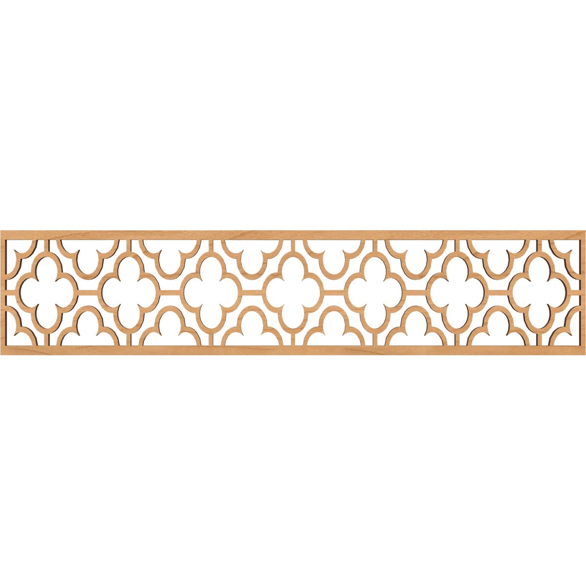 Ekena Millwork MLDB10X46CHIMA Chicago Fretwork Flat Trim 10-in x 3.9-ft Maple Brown Unfinished 2156897 Pierced Wall Panel Moulding