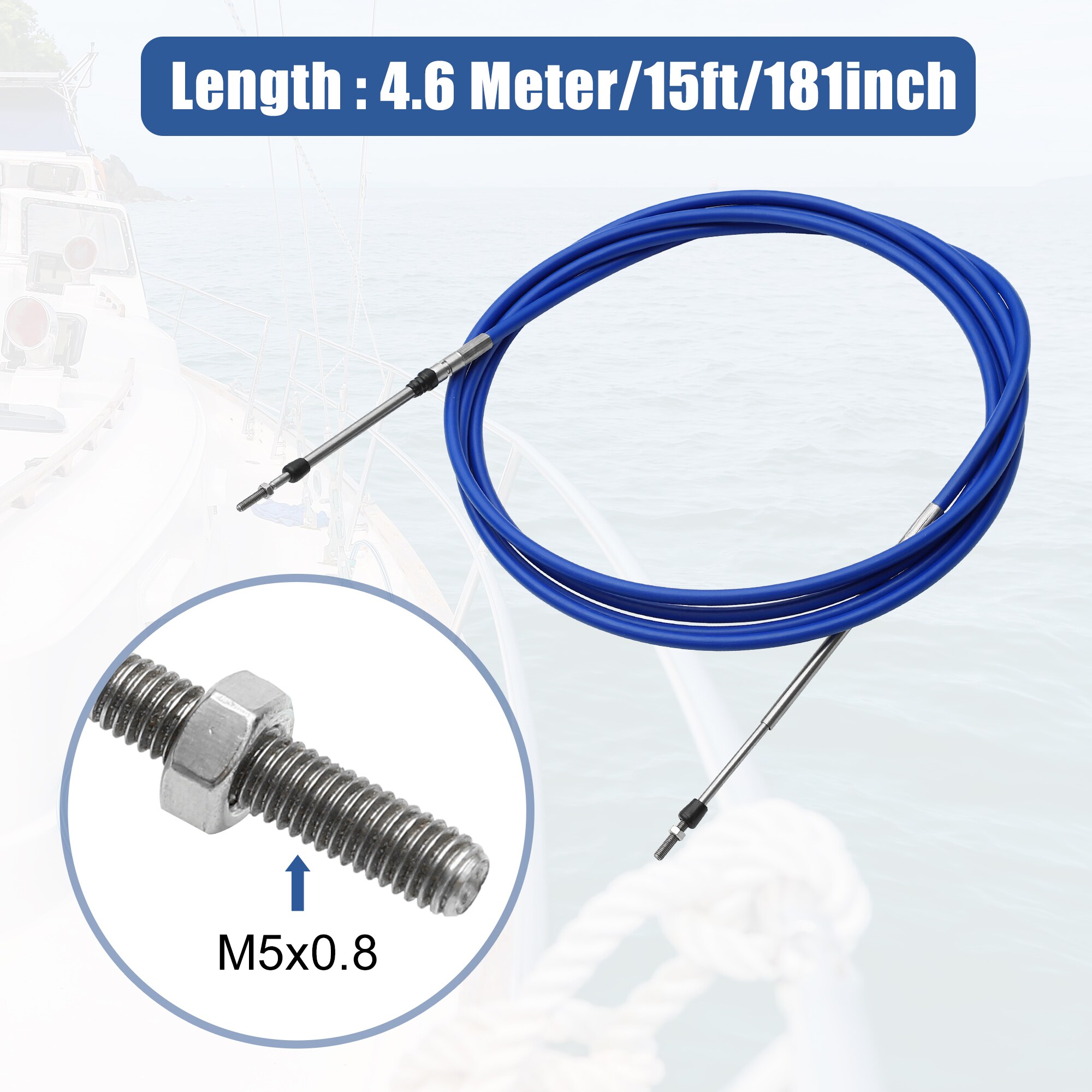 Unique Bargains S25122900UX3870 Boat-Control-Cables - View #3