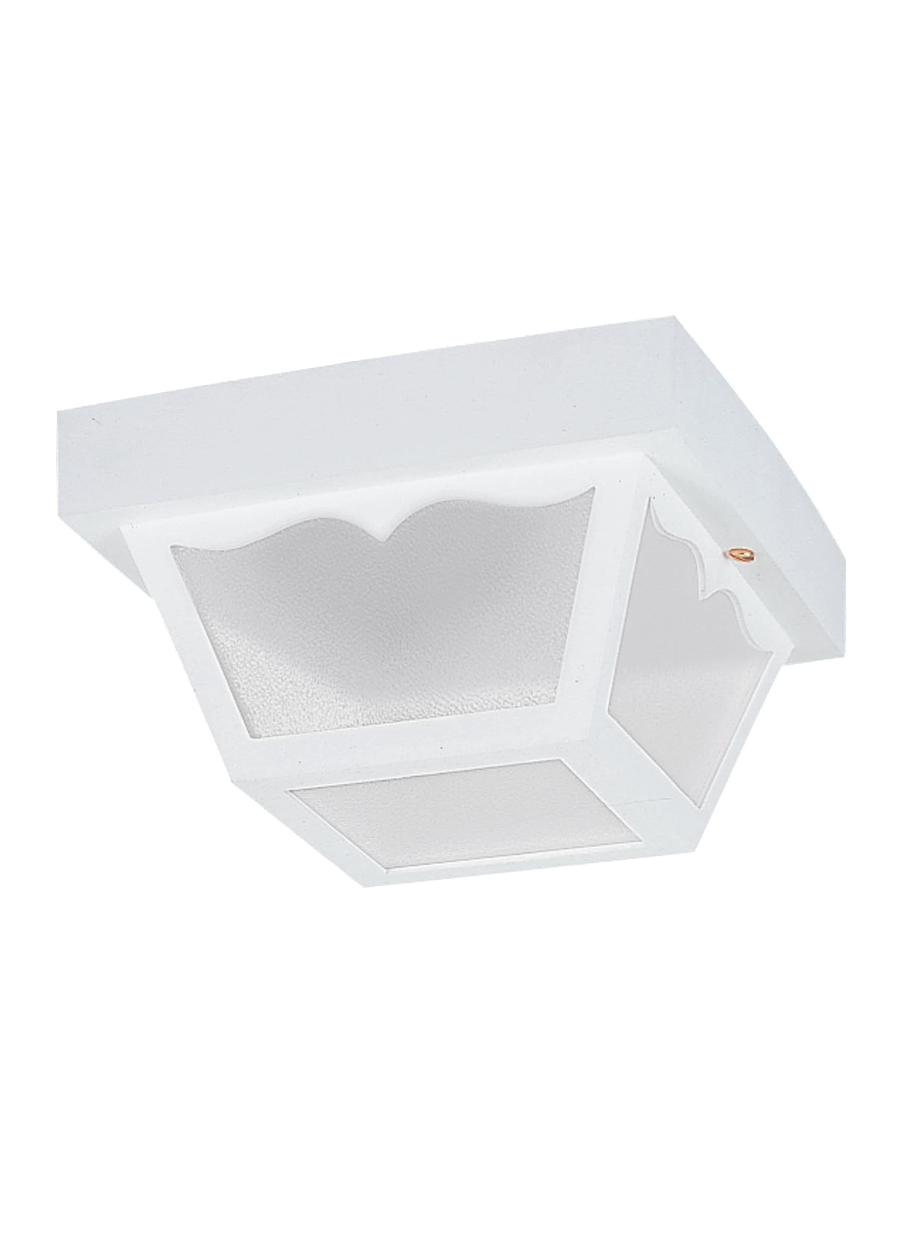 Generation Lighting 7567-15 Outdoor ceiling 1 -Light 8.25-in Satin White Indoor/Outdoor