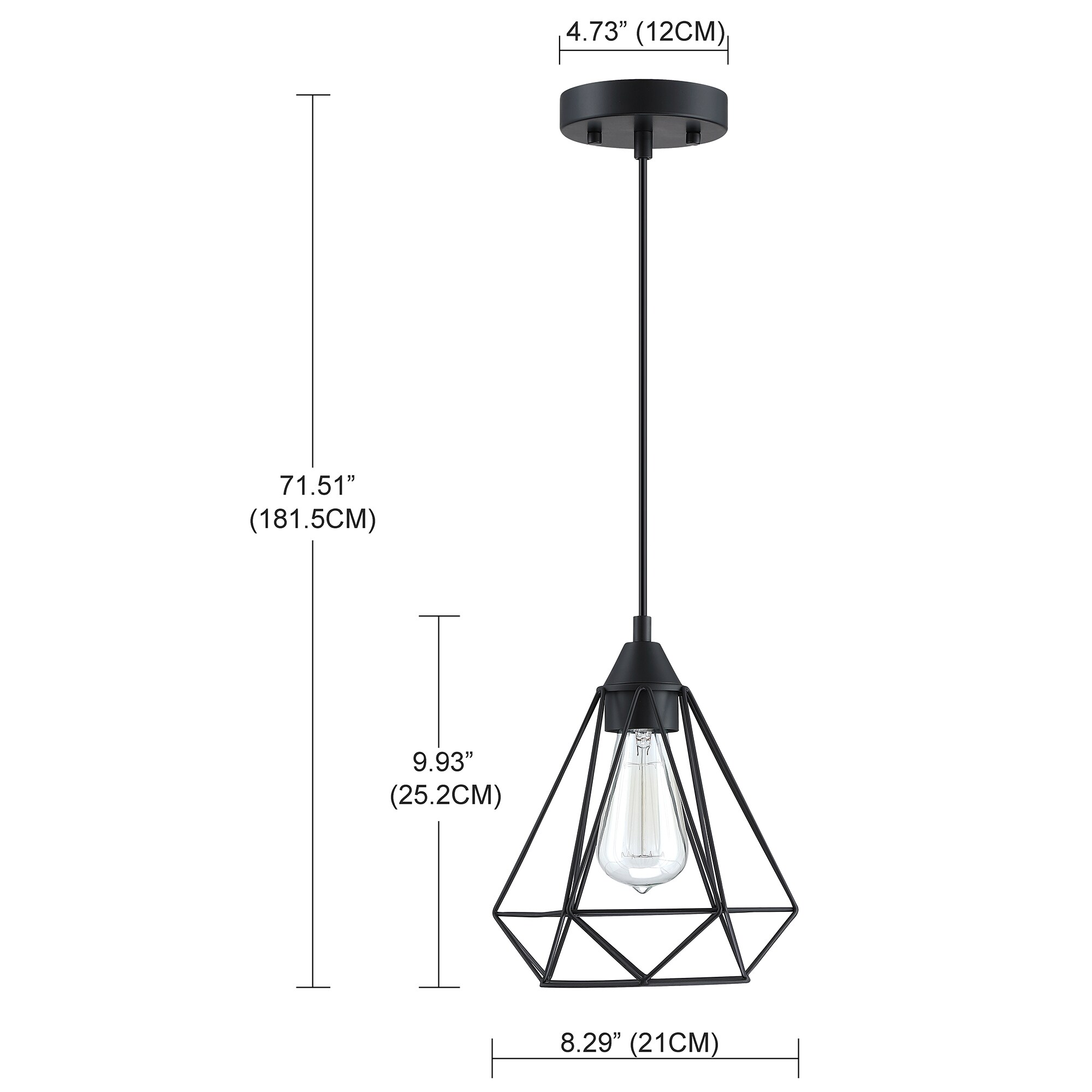 Hukoro 3FL51381-BK Pendant-Lights - View #2