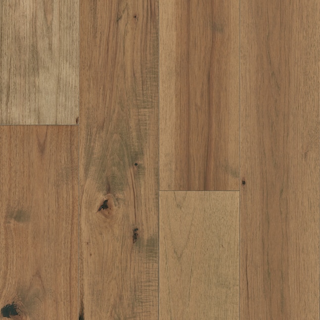 Prefinished Hill Farm Hickory Smooth, Wide Plank Hickory Engineered Hardwood Flooring