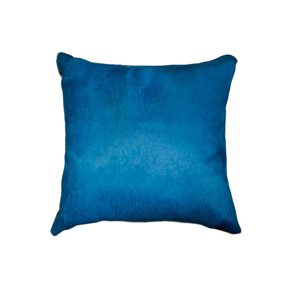 HomeRoots 328251 18-in x 18-in Blue Square Indoor Decorative Pillow
