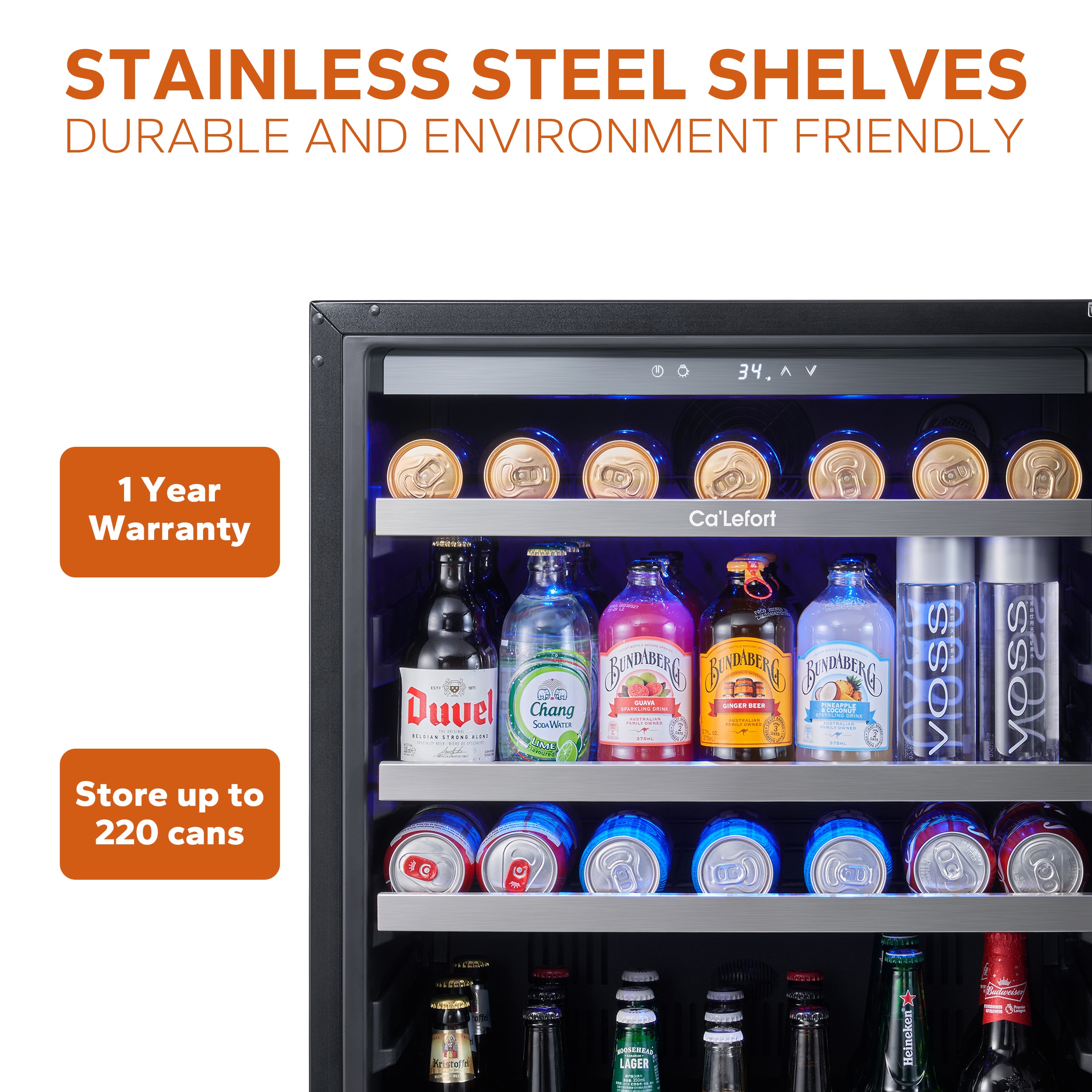 Haier Mini Beverage Fridge Cooler 150 Can Locking Stainless Steel Glass  Door NEW