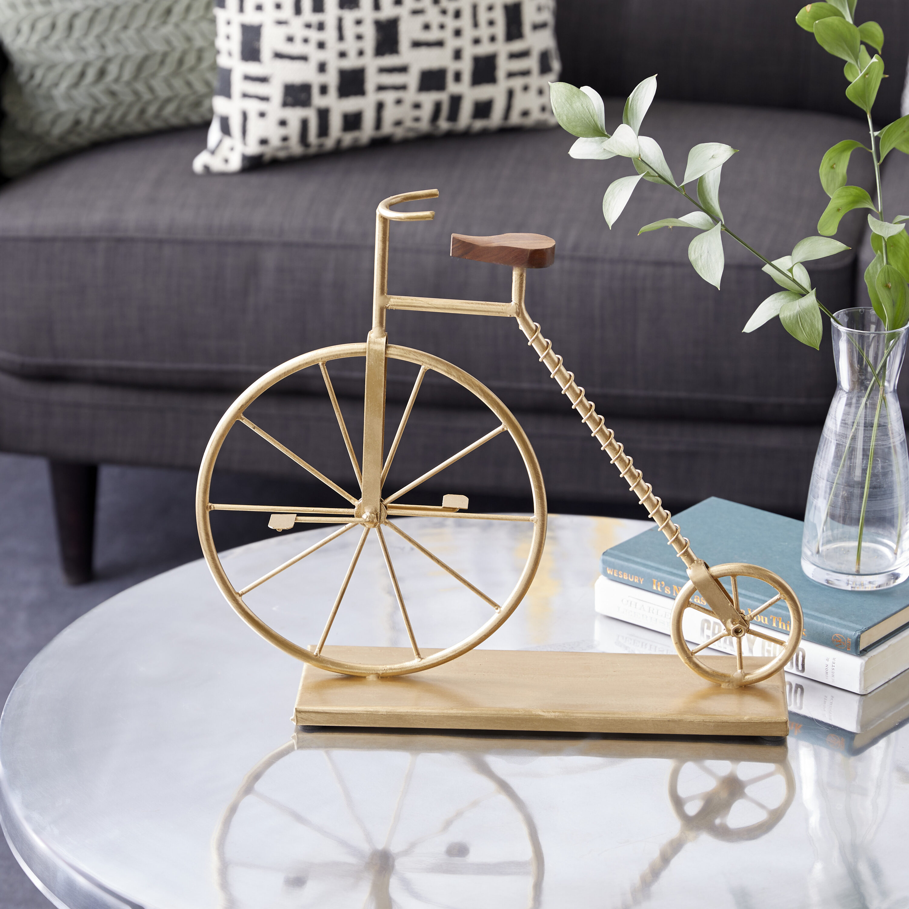 Grayson Lane 79642 Gold Iron Modern Sculpture