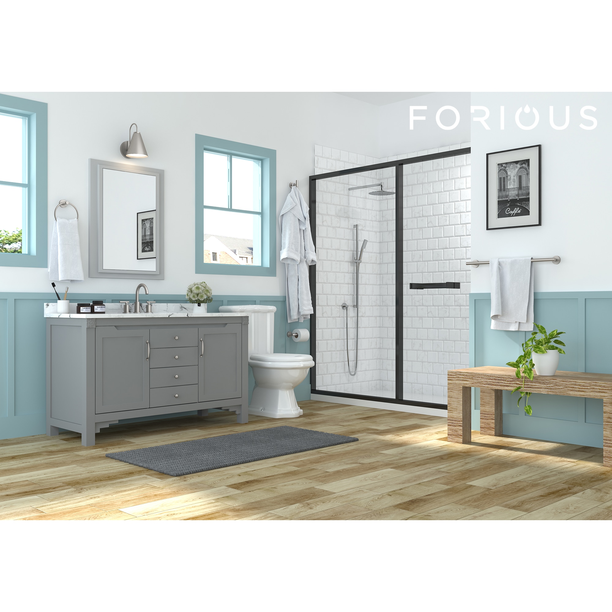 FORIOUS LL0216BN-6 Decorative-Bath-Hardware-Kits - View #2