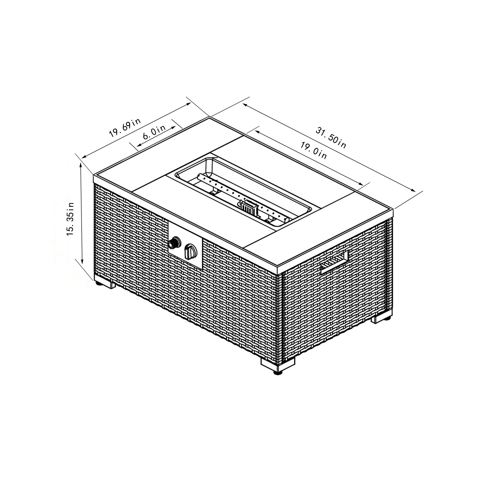 TATAHANCE XW85332PGFPT65 Outdoor-Gas-Firepits - View #5