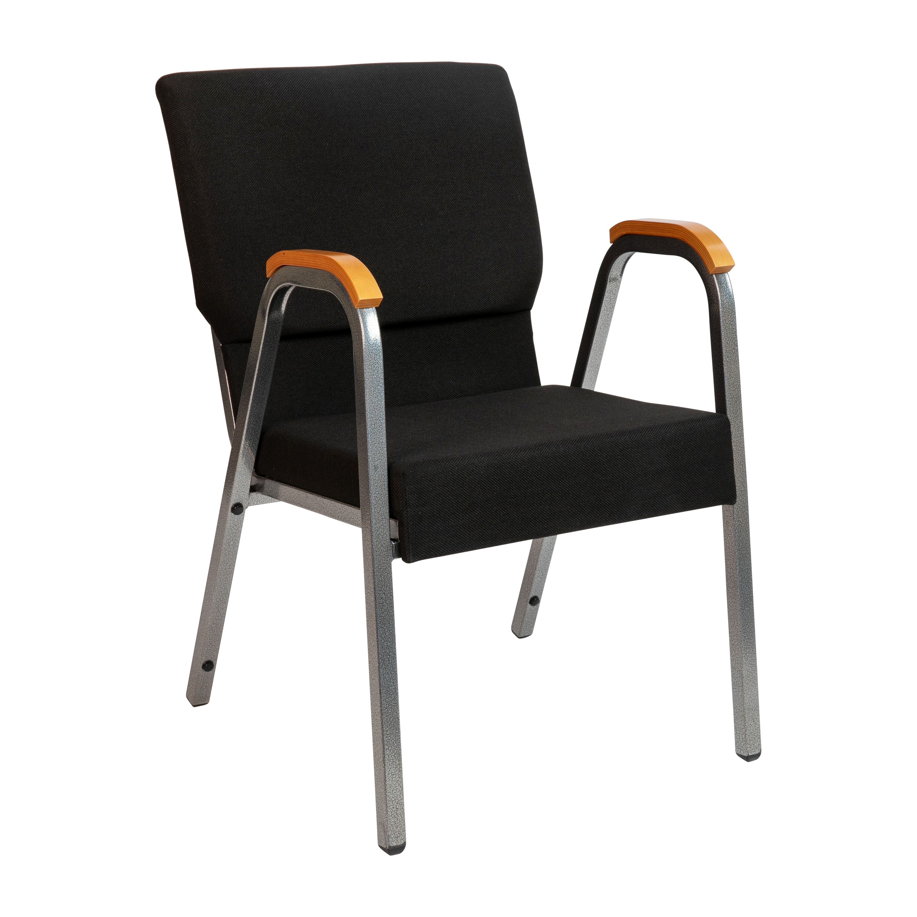 Flash Furniture 889142973898 Modern Black Fabric/Silver Vein Frame Accent Chair