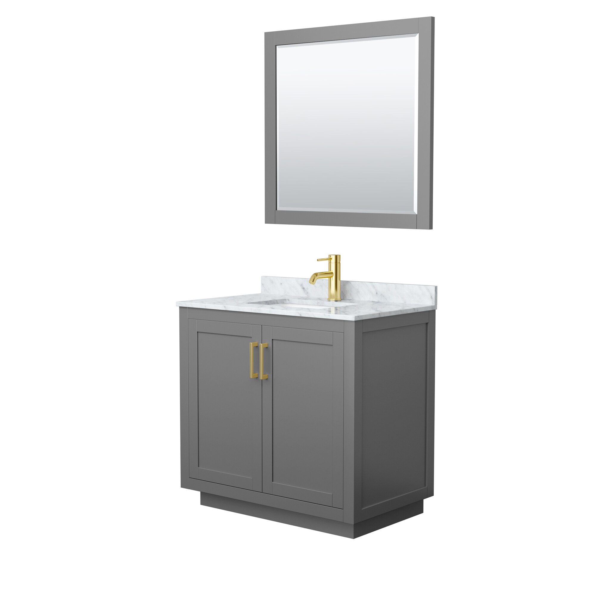 Wyndham Collection WCF292936SGGCMUNSM34 Bath-Vanity-Combo - View #2