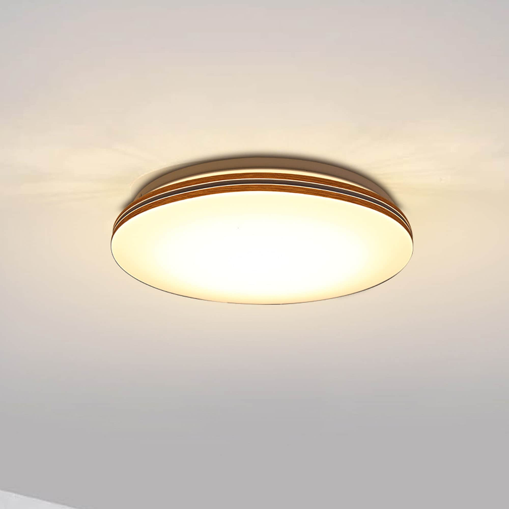 Lucere LED Flush Mount 1-Light Polished White LED Flush Mount Light in ...