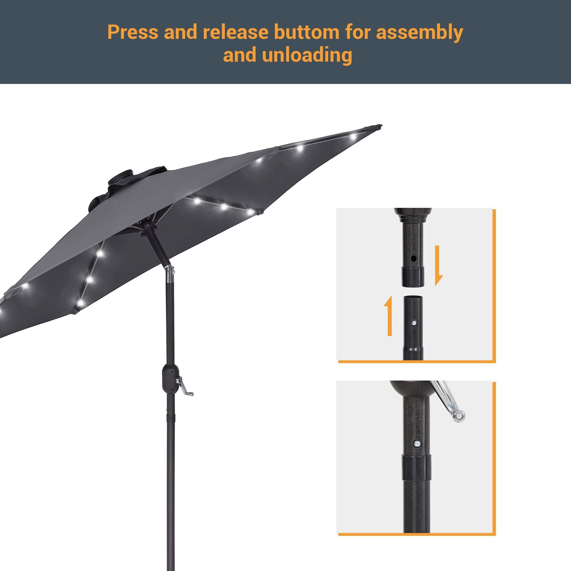 Sonkuki SD-LED90SG Umbrellas-2 - View #6