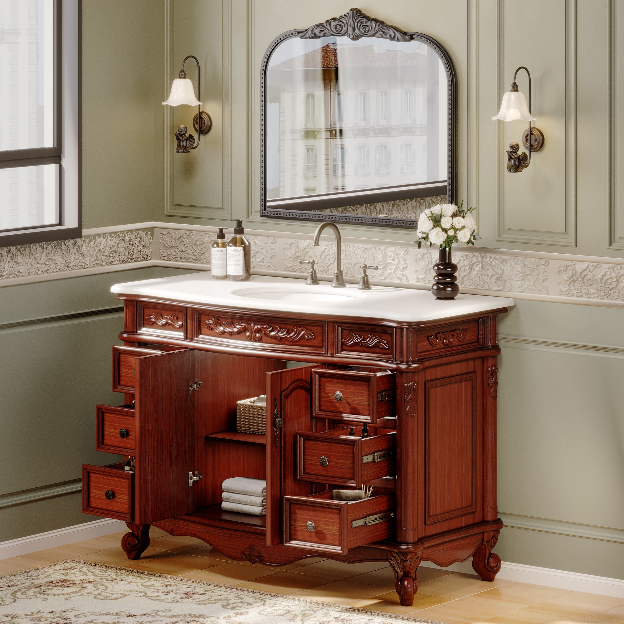 VOUA DXRCJ-SJD-GY Bath-Vanity-Combo - View #6