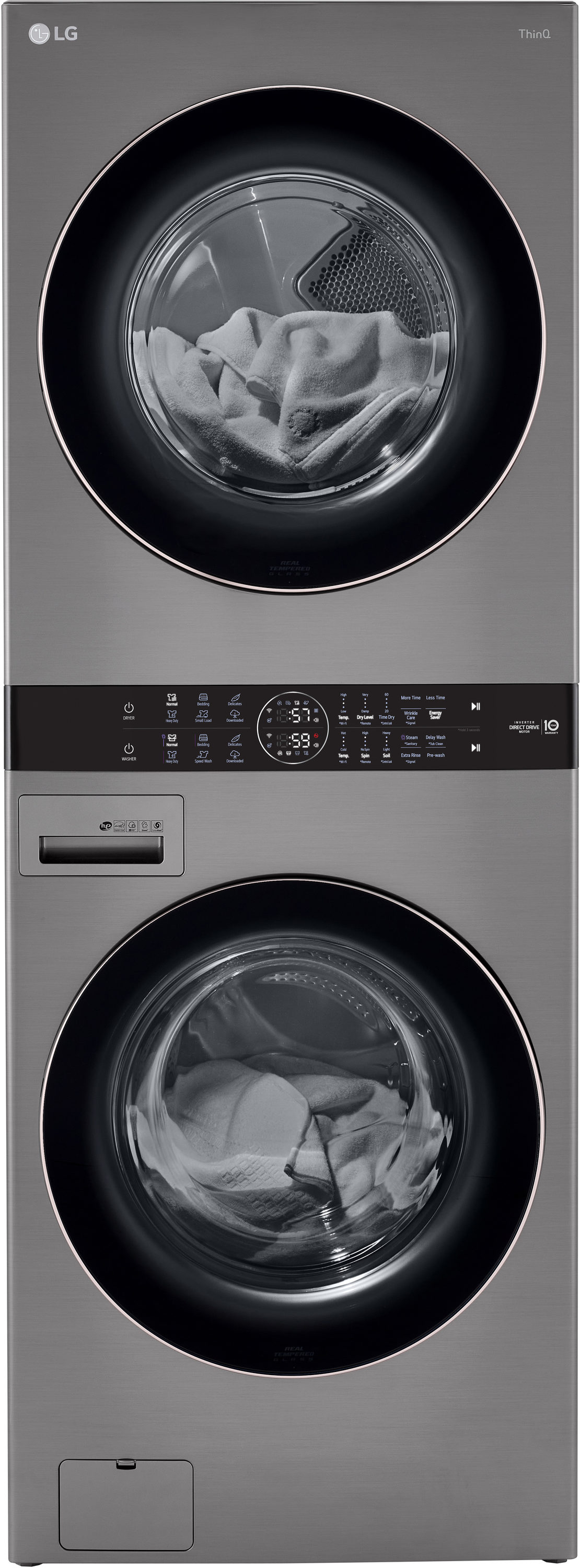 LG WashTower Electric Stacked Laundry Center with 4.5-cu ft Washer and 7.4-cu ft Dryer (ENERGY STAR)