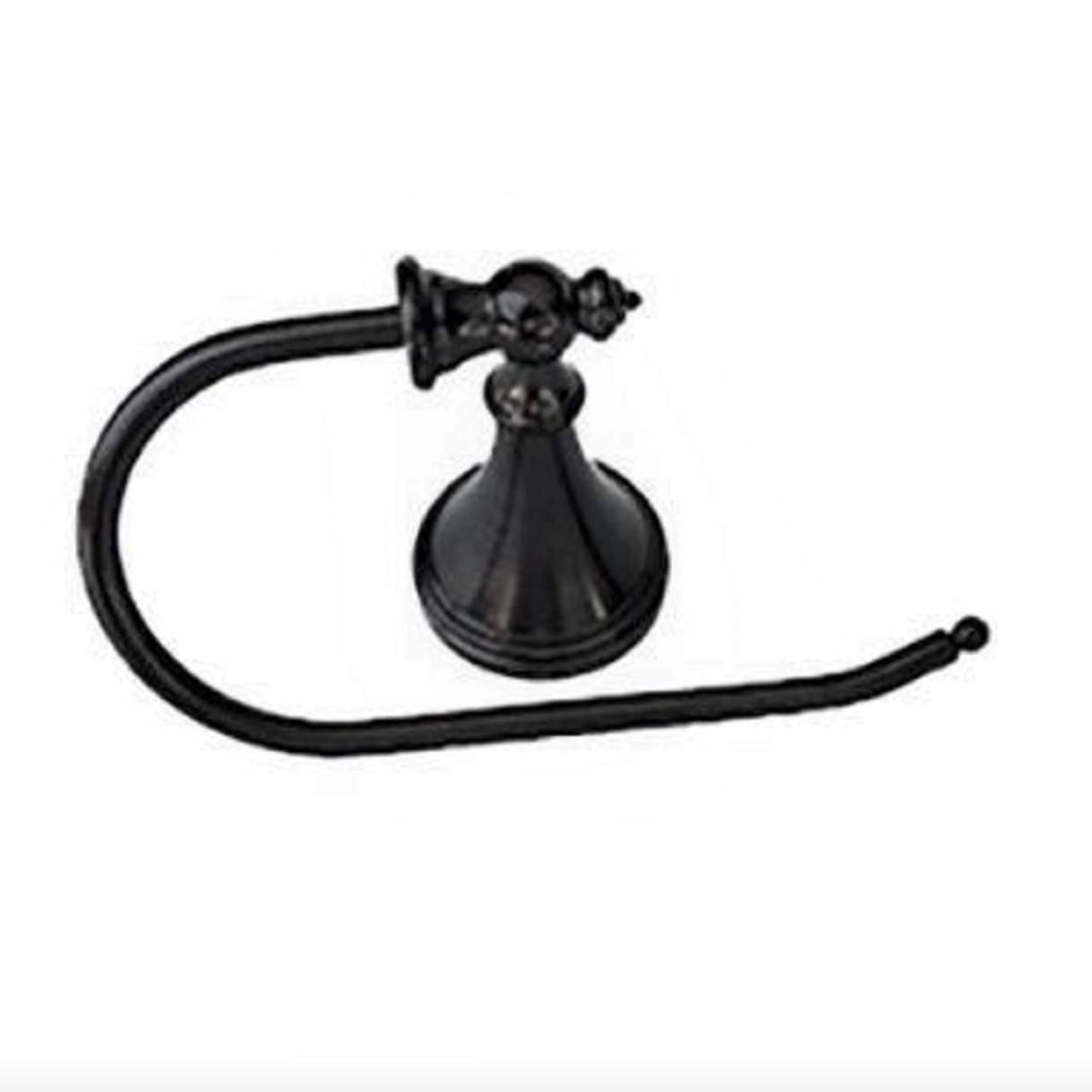 ARISTA 5305-TPH-MB Annchester Matte Black Wall mount Single post Toilet Paper Holder 1 -Rolls with Storage