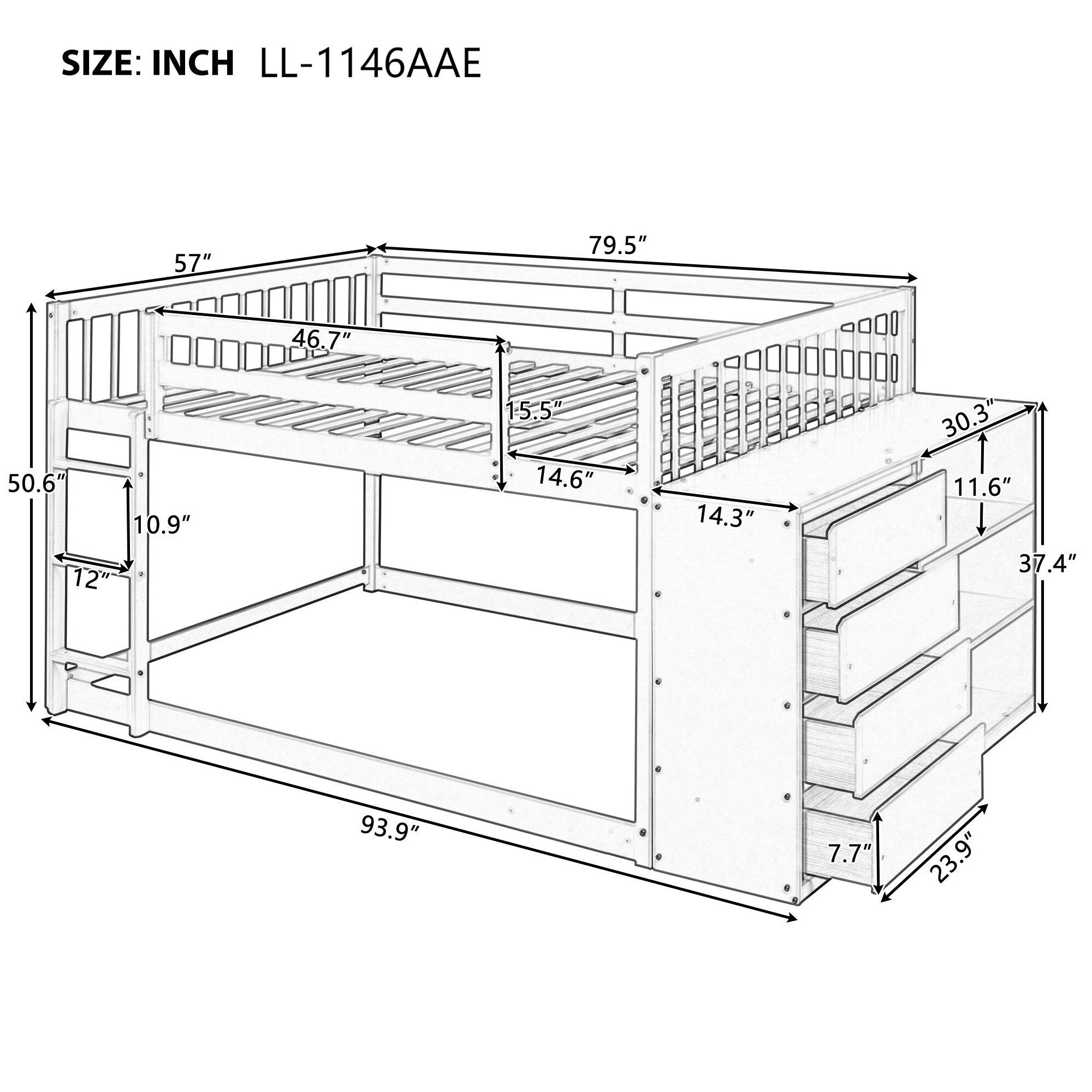 Yiekholo LL-1146AAE Bunk-Beds - View #8