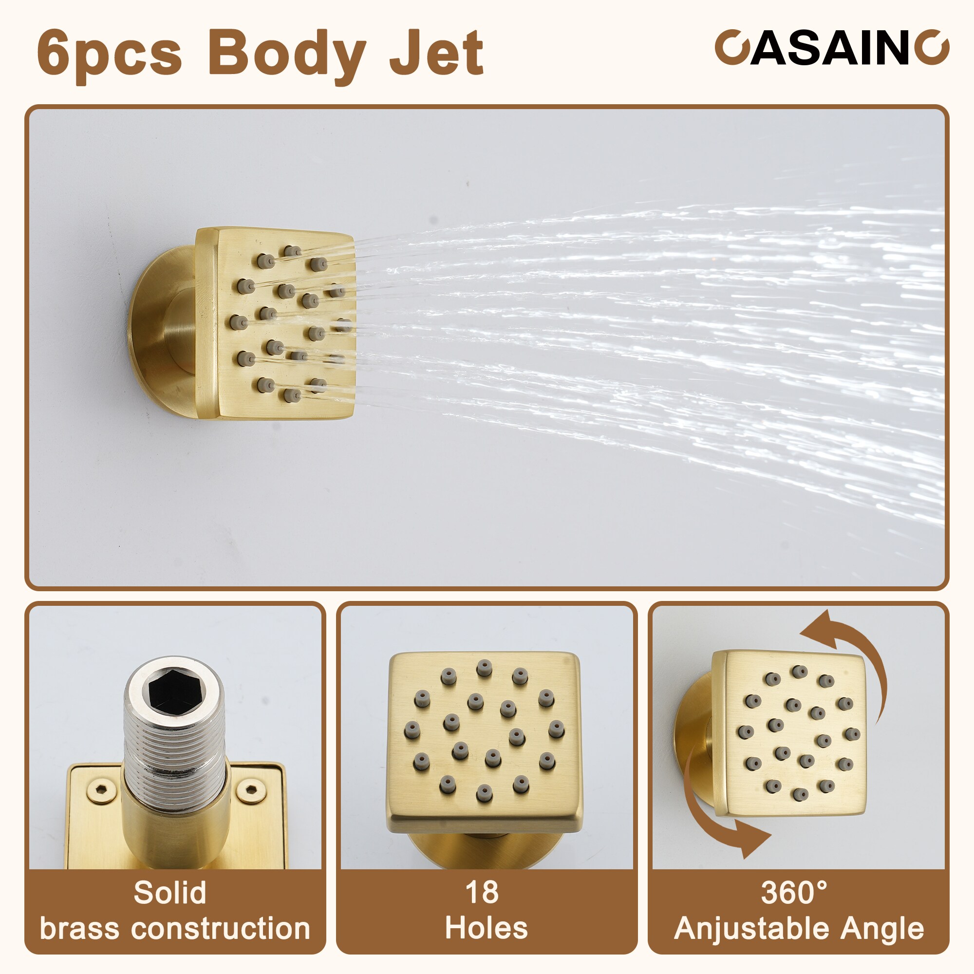CASAINC TC02-BB Showerhead-Bar-Panels - View #8