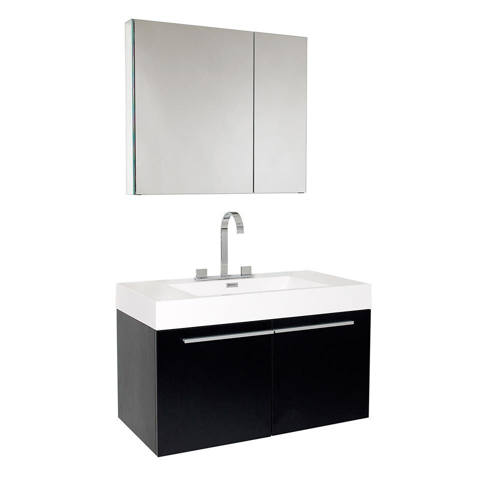 Fresca FVN8090BW Bath-Vanity-Combo - View #2