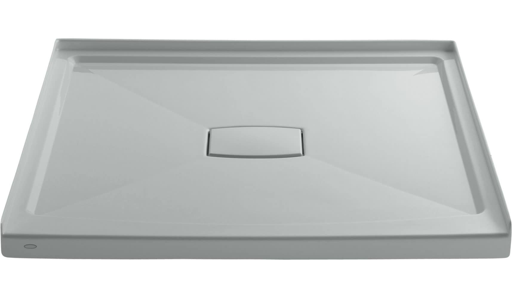 KOHLER Archer 48-in W x 48-in L Ice Grey Threshold Rectangle Shower Pan ...