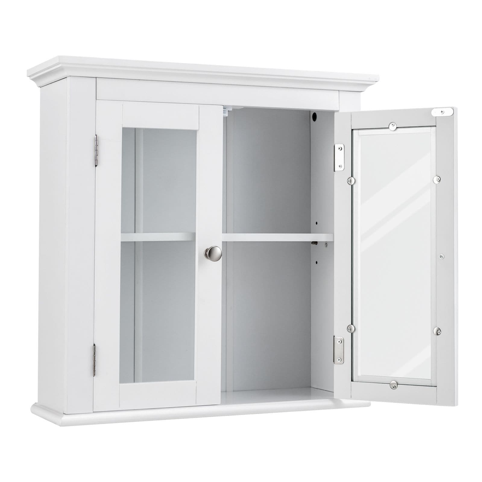 WELLFOR UTS-10483WH Bathroom-Wall-Cabinets - View #2