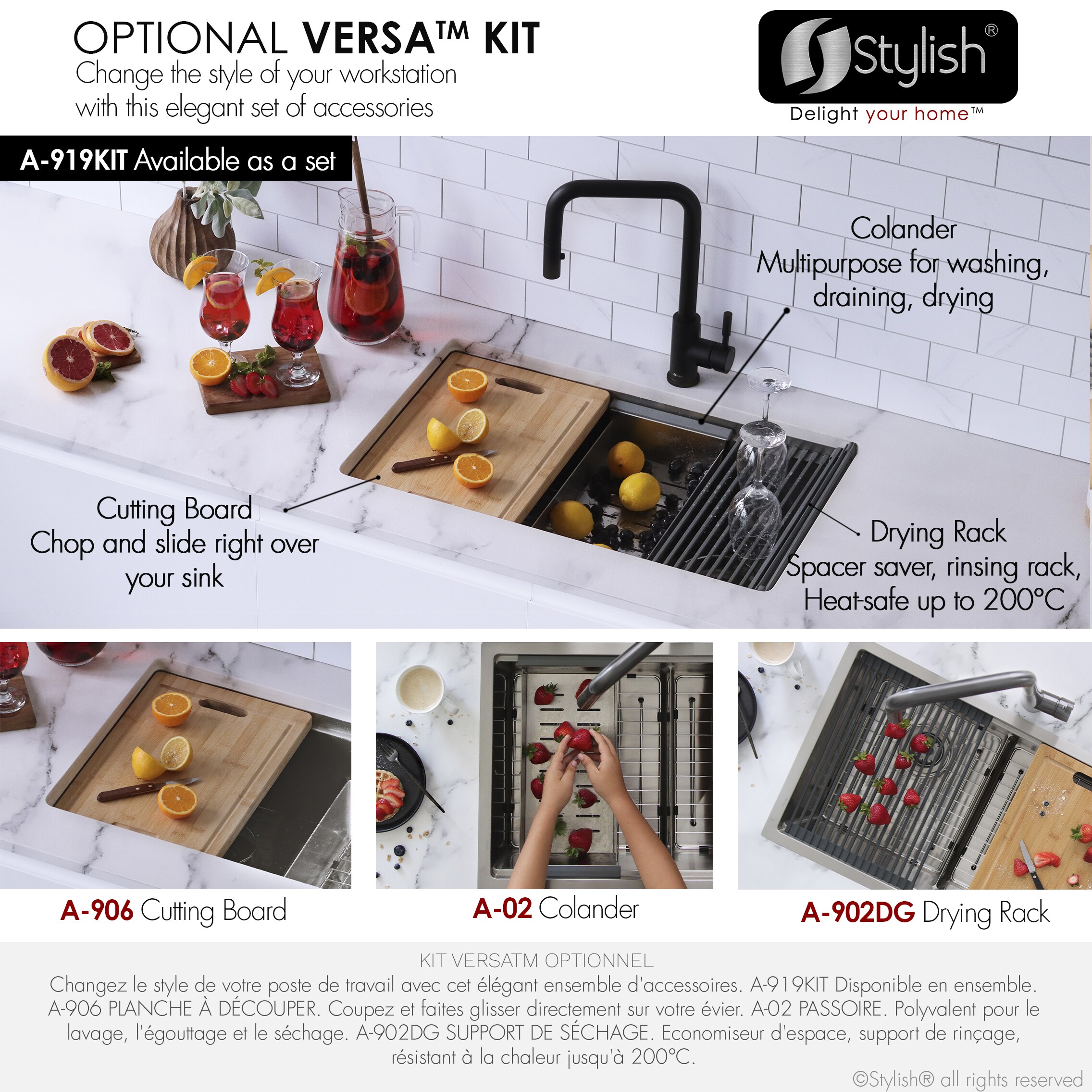 Stylish S-230W Kitchen-Sinks - View #15