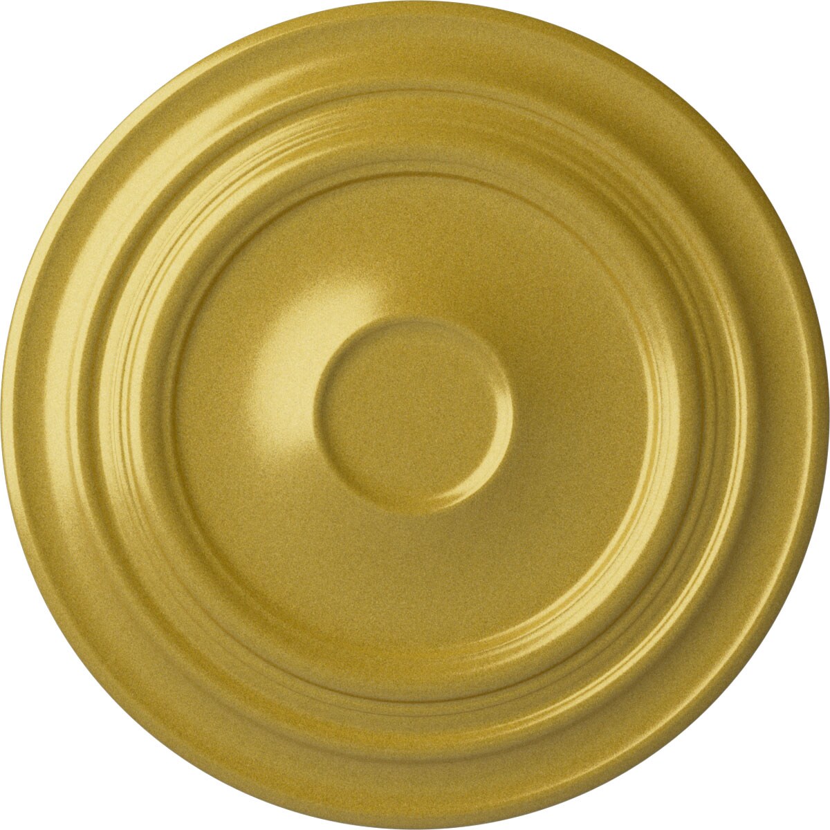Ekena Millwork CM32GIRGS Giana 32.625-in W x 32.625-in L Painted Rich Gold Polyurethane Whole Ceiling Medallion