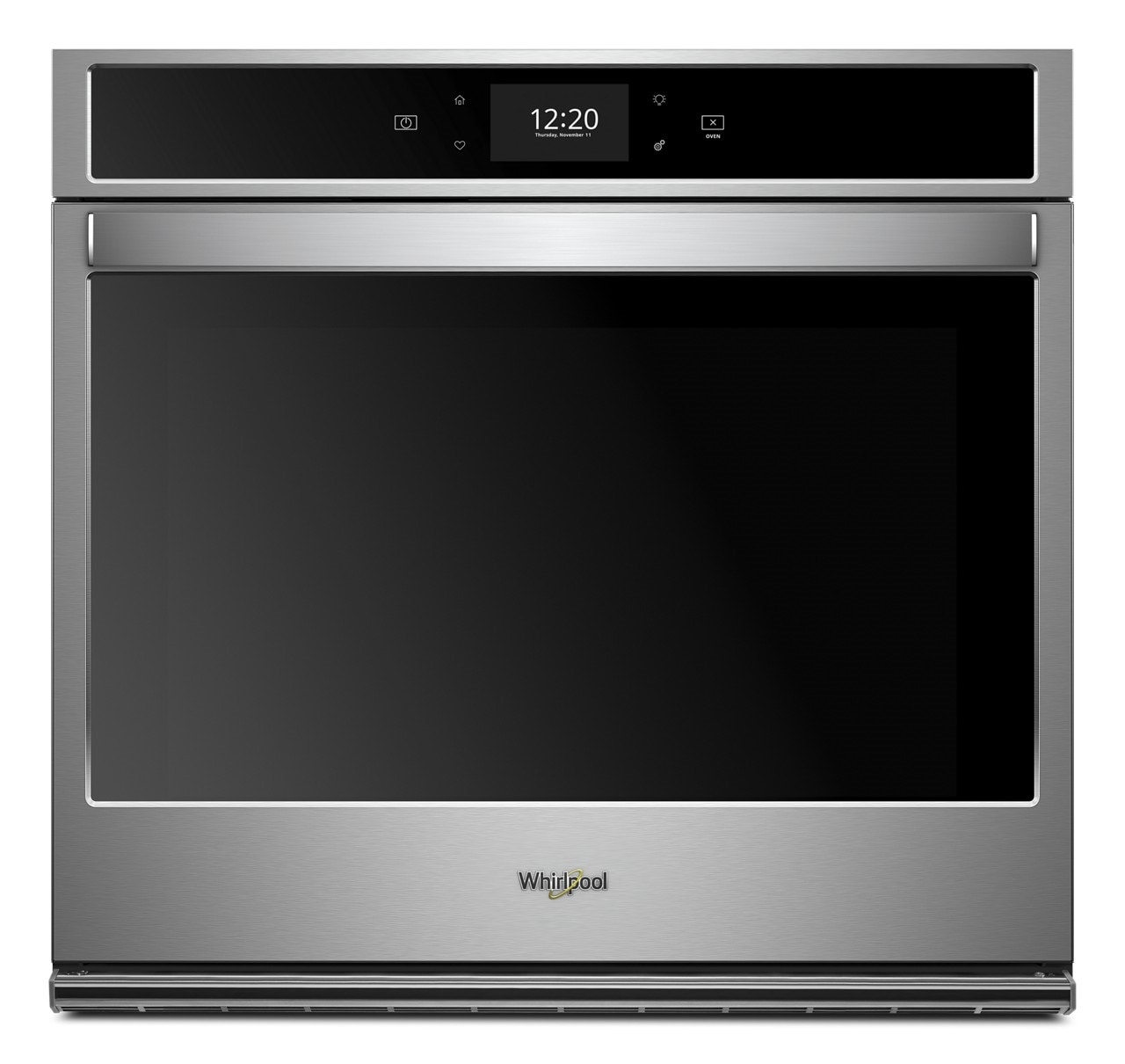 Whirlpool WOS72EC0HS Smart 30 inch Smart Compatible Single Electric Wall Oven with Air Fry Single-fan and Self-cleaning ( Stainless Steel )