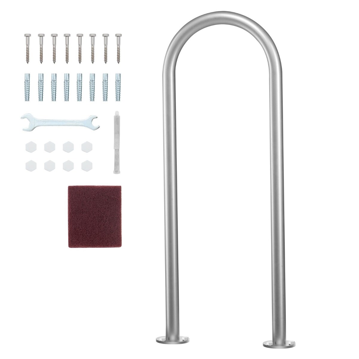 Tooliom Pool Handrail 36x13 Inch Aluminum Safety Railing for Deck Dock Spa
