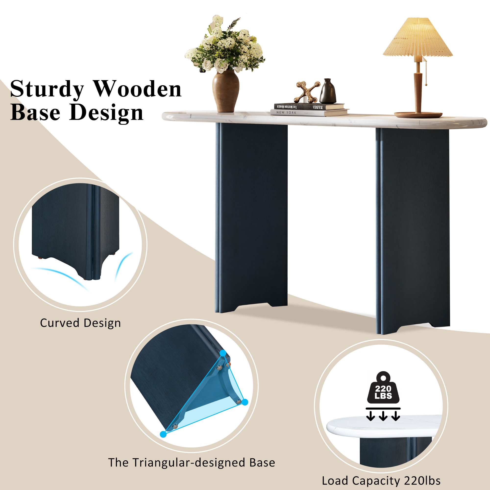 ModernLuxe N715P245728M Console-Sofa-Tables - View #5