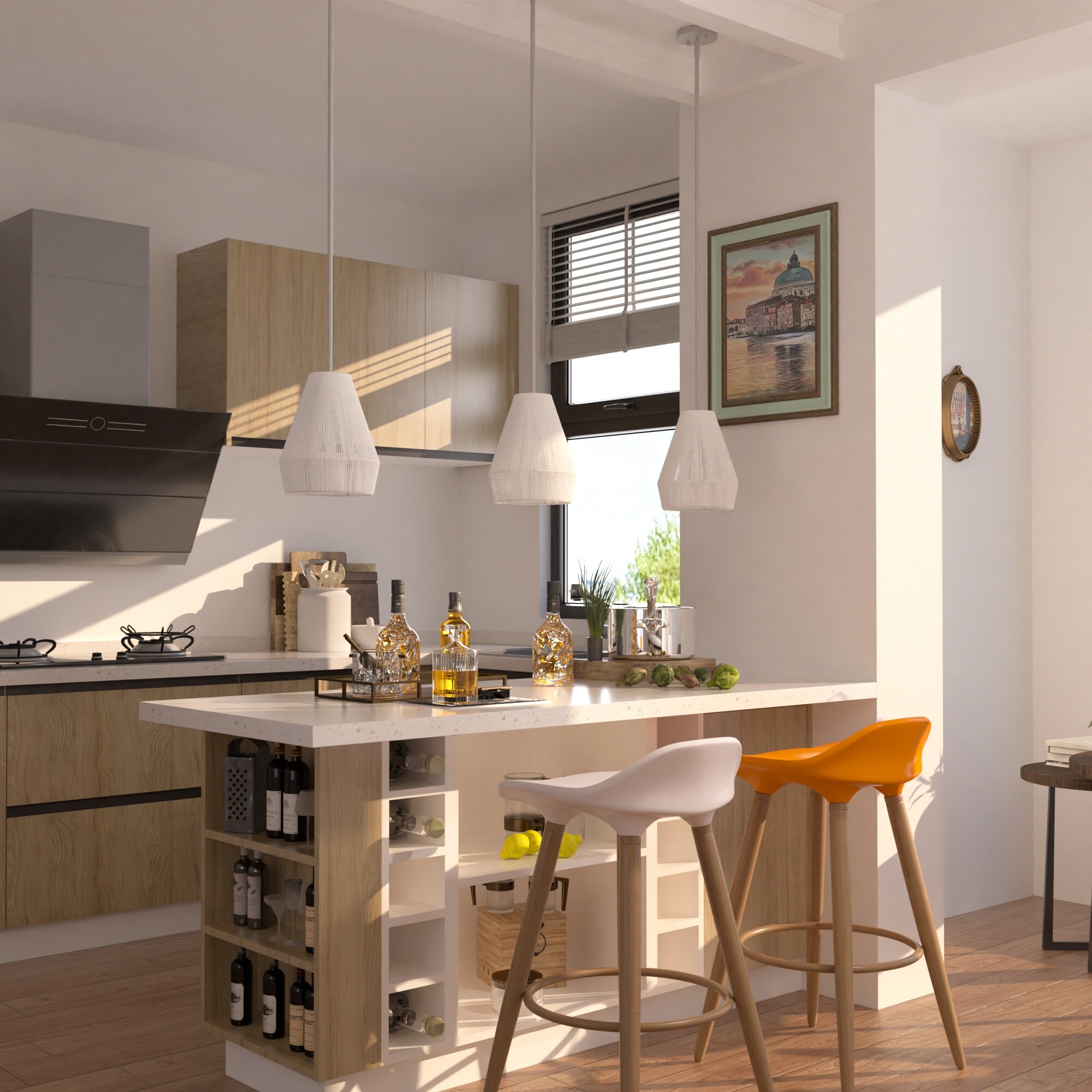 ACROMA 9901WHMW Pendant-Lights - View #2