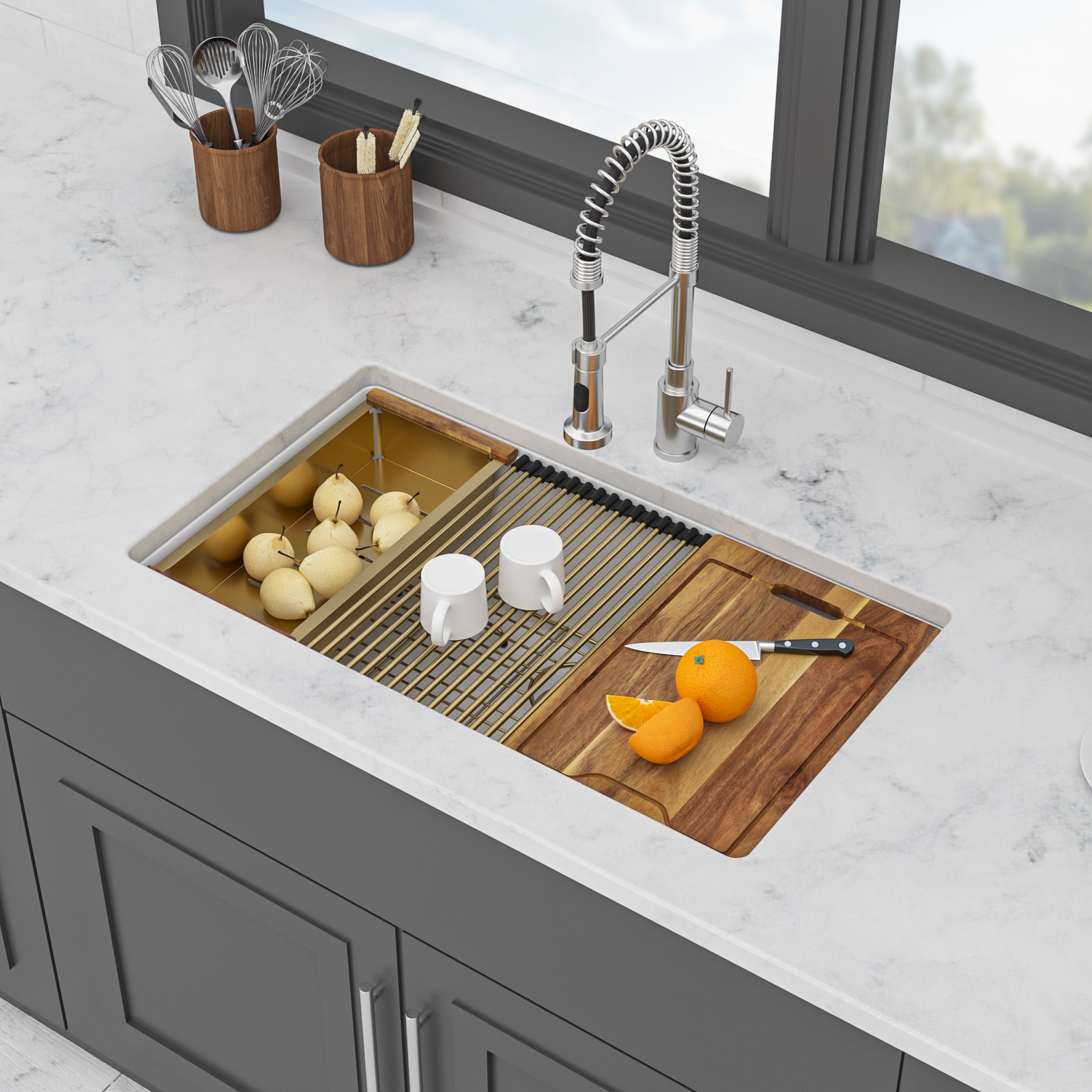 WOQWOQ DK-HN-12 Kitchen-Sinks - View #3