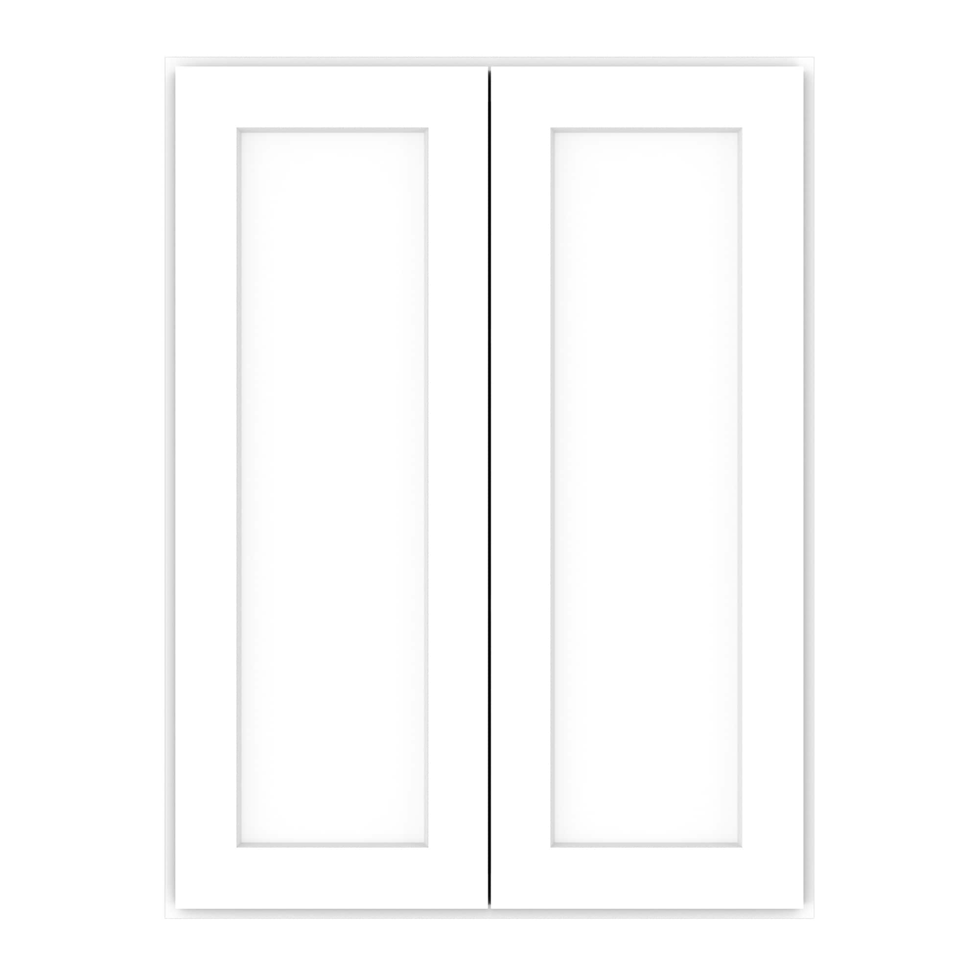 HomLux 27-in W x 36-in H x 12-in D Shaker White Painted Wall Ready to Assemble (RTA) Plywood Cabinet Recessed Panel Shaker