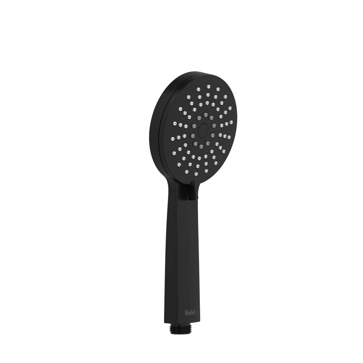 Riobel 4370BK 4 inch 3-Function 2 GPM Round Handshower Only in Black