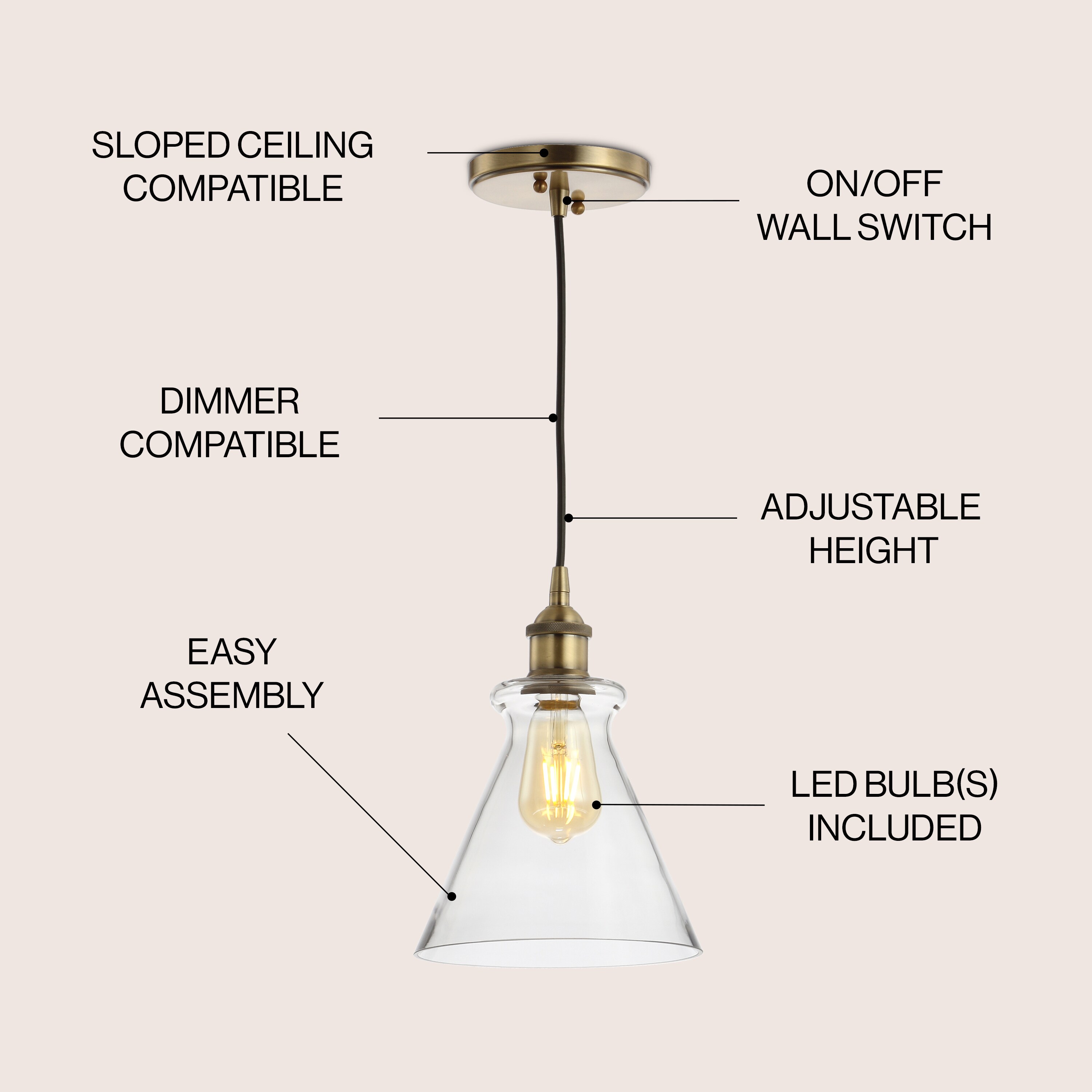 JONATHAN  Y JYL3514A Pendant-Lights - View #3