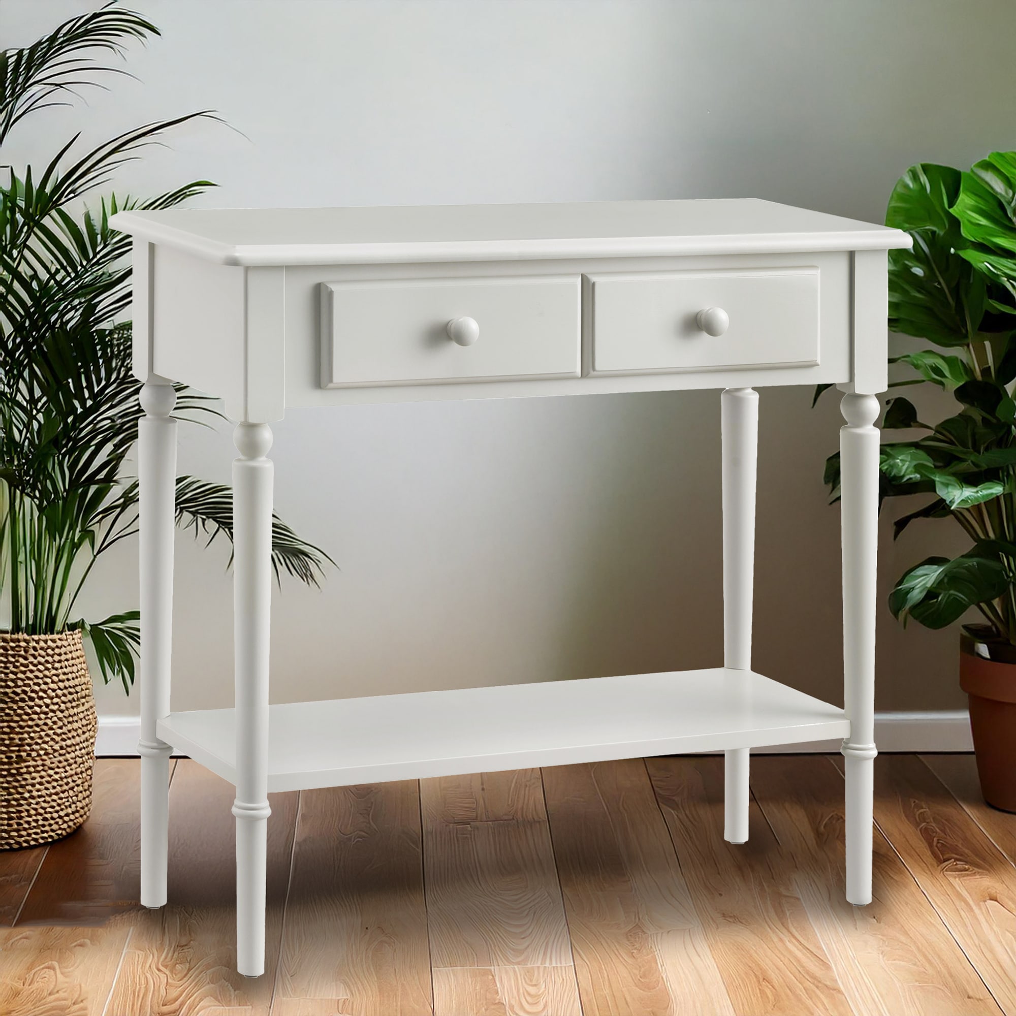 Leick Home 20027-WT Console-Sofa-Tables - View #3