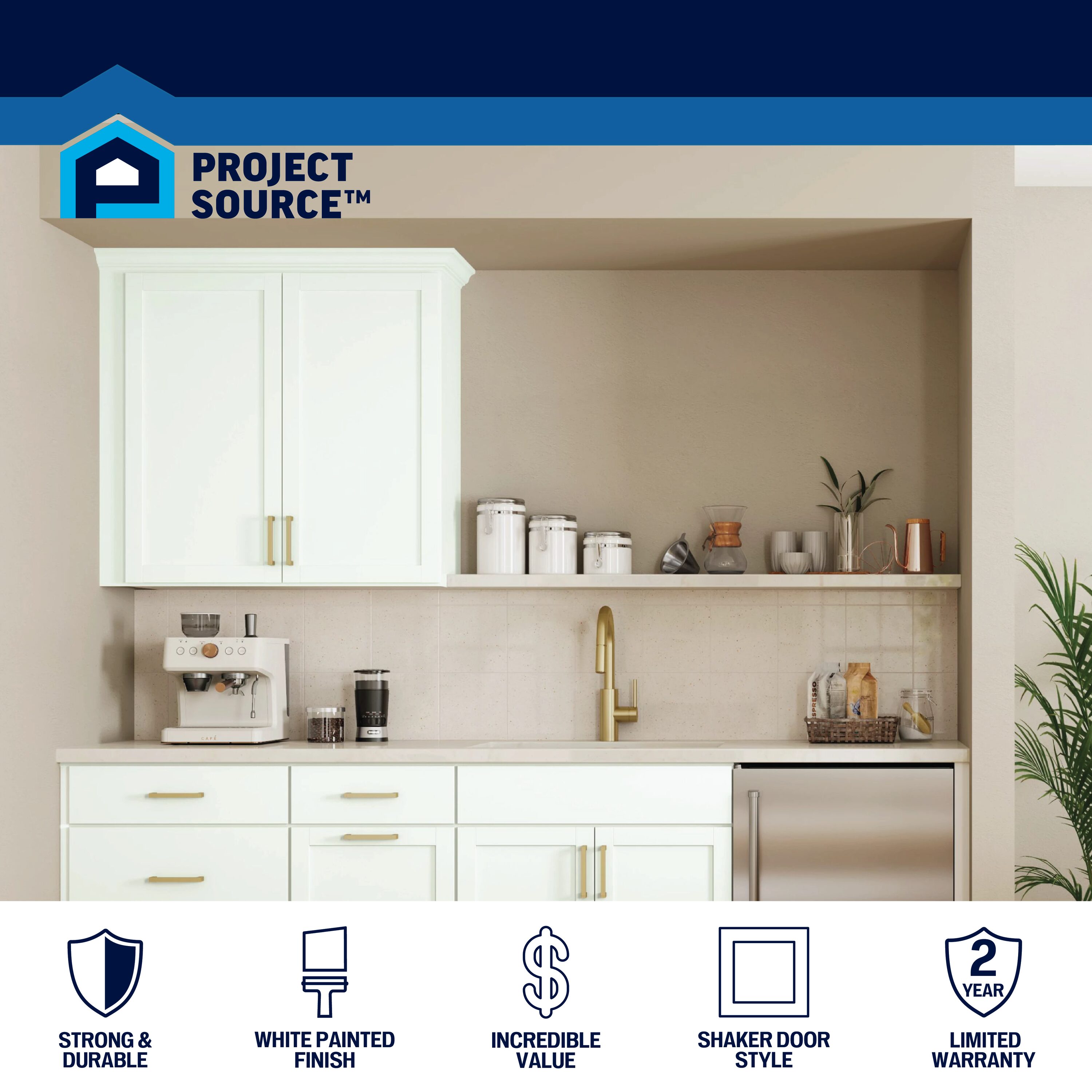 Project Source W3030BW Cabinets-Kitchen - View #2