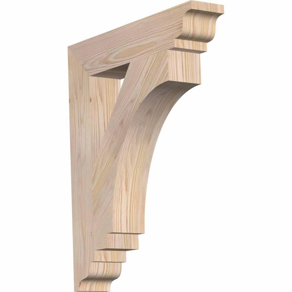 Ekena Millwork BKT04X20X24IMP01SDF Imperial traditional smooth 3-1/2-in x 20-in x 24-in Douglas fir Brown Wood Standard bracket