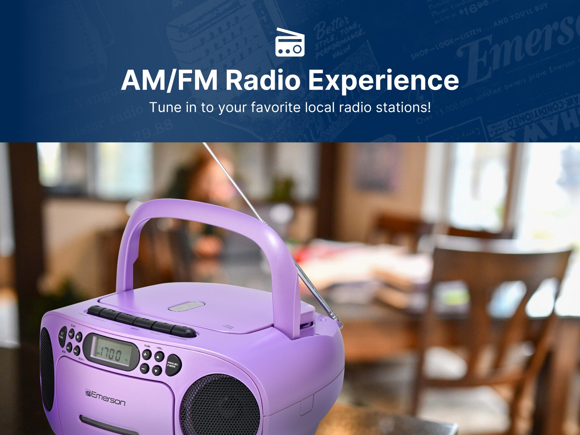 Emerson EPB-3003 BLACK Boomboxes-Radios - View #8