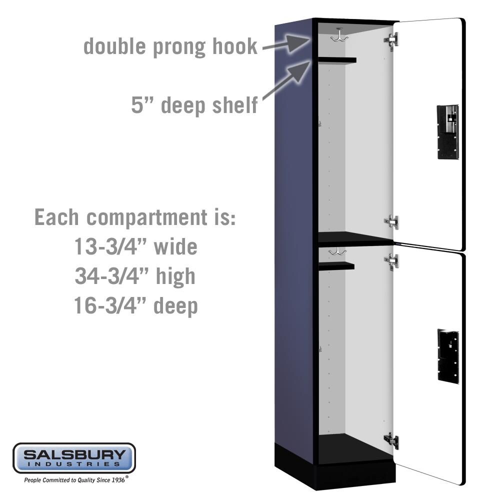 SALSBURY INDUSTRIES 22168BLU Storage-Lockers - View #2