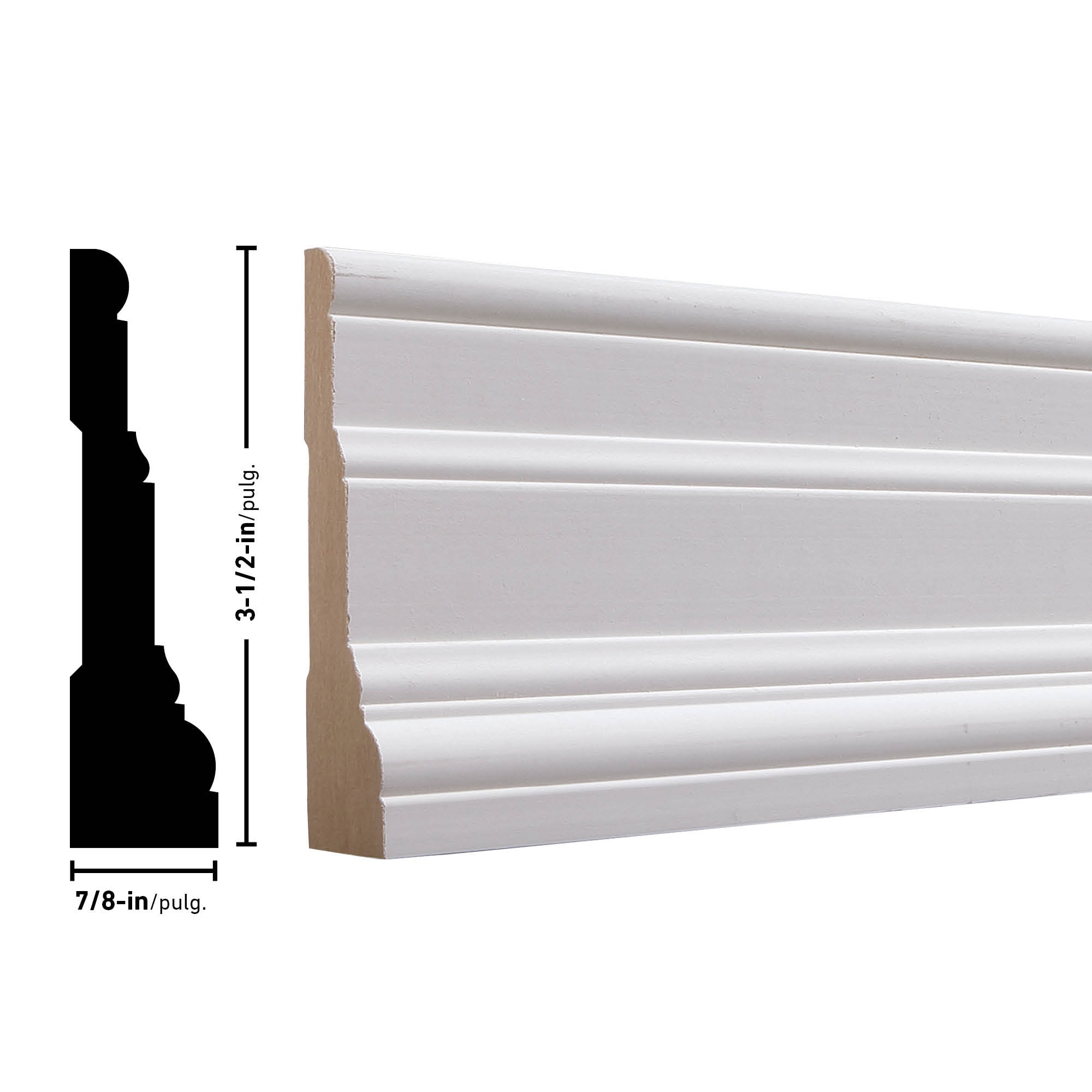 ReliaBilt 7/8-in x 3-1/2-in x 8-ft Primed Mdf Casing in the Window ...