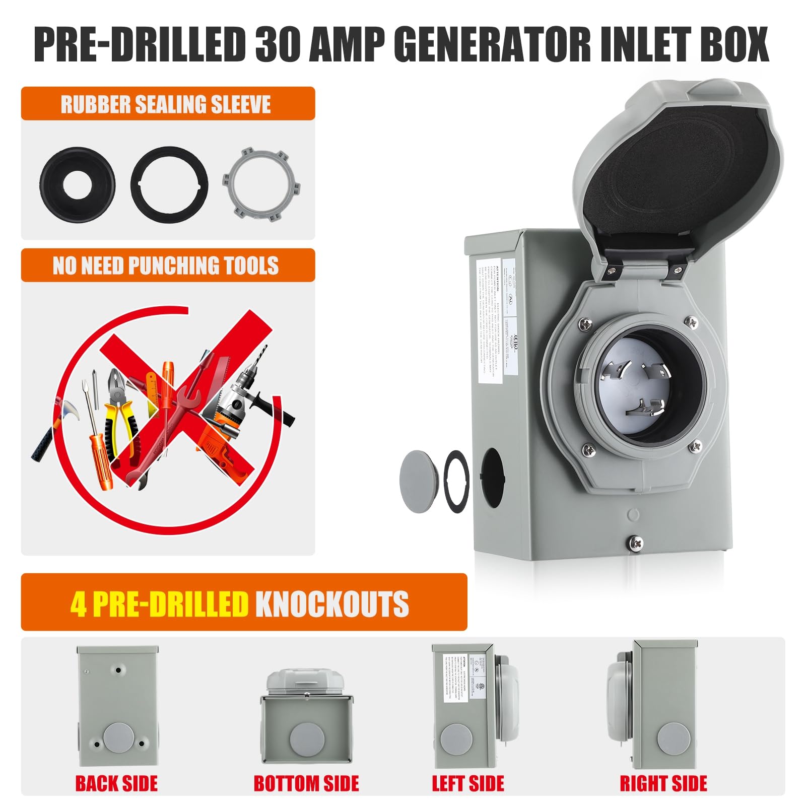 Etokfoks LET2ME83E Generator-Power-Inlet-Boxes - View #3
