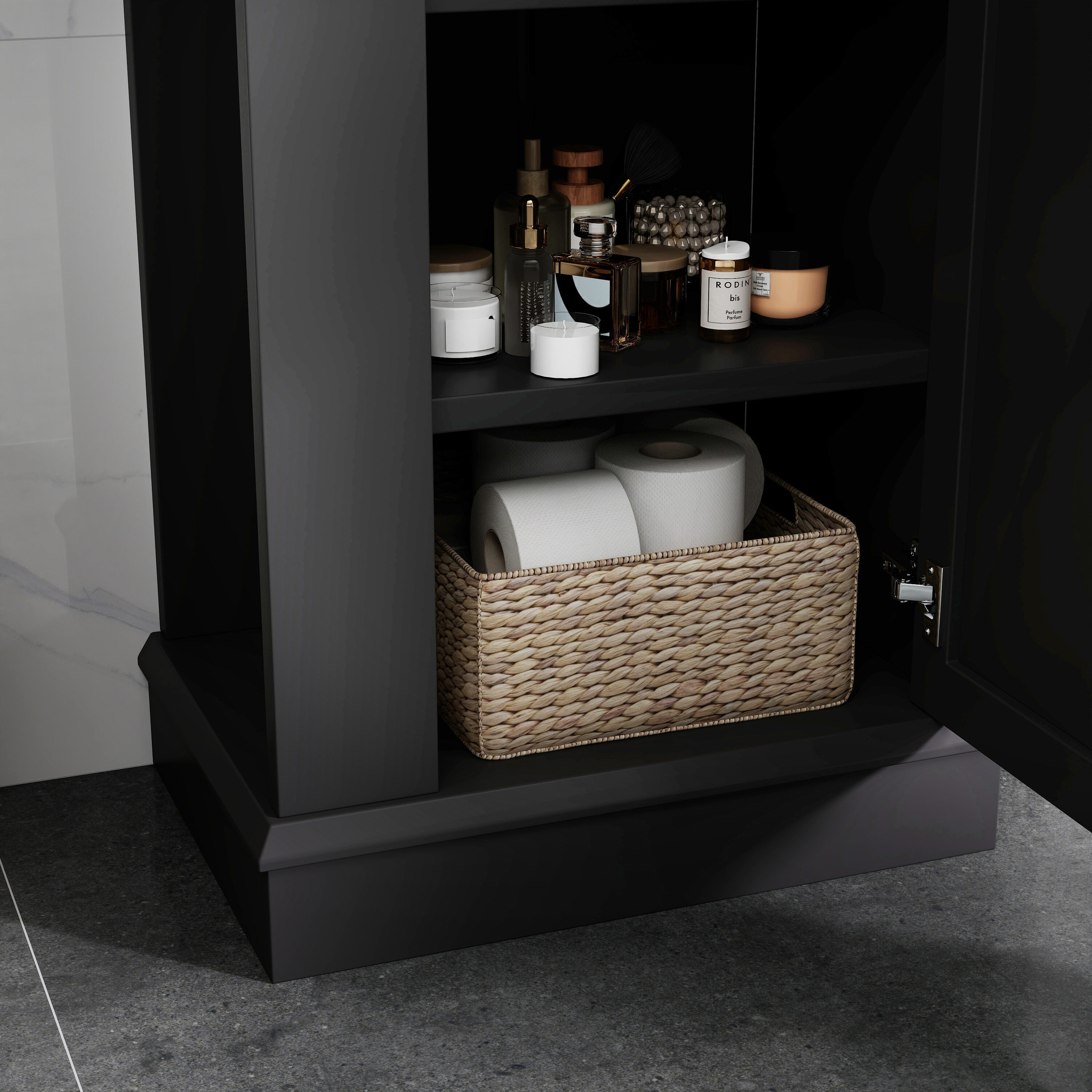Hrinhom BA05-BLACK Linen-Cabinets - View #6