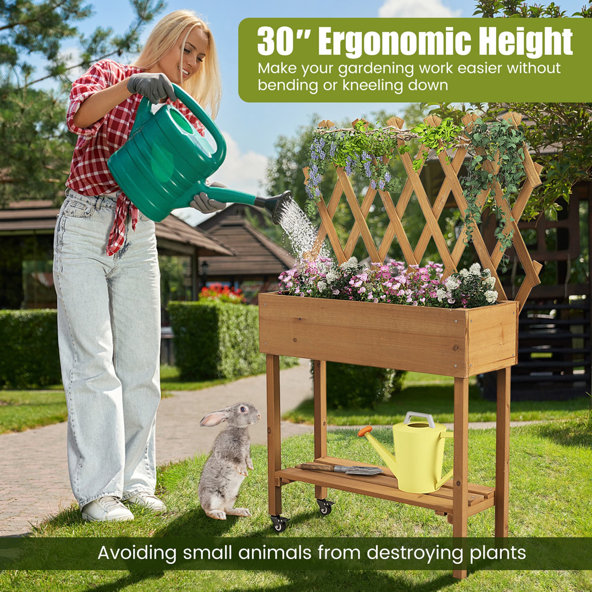 Costway HCST01620 Raised-Garden-Beds - View #6