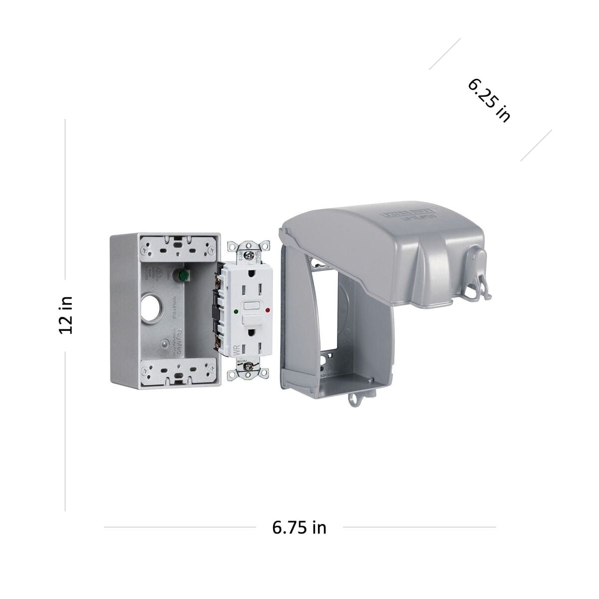 Hubbell MKG4280SSX Electrical-Box-Covers - View #2