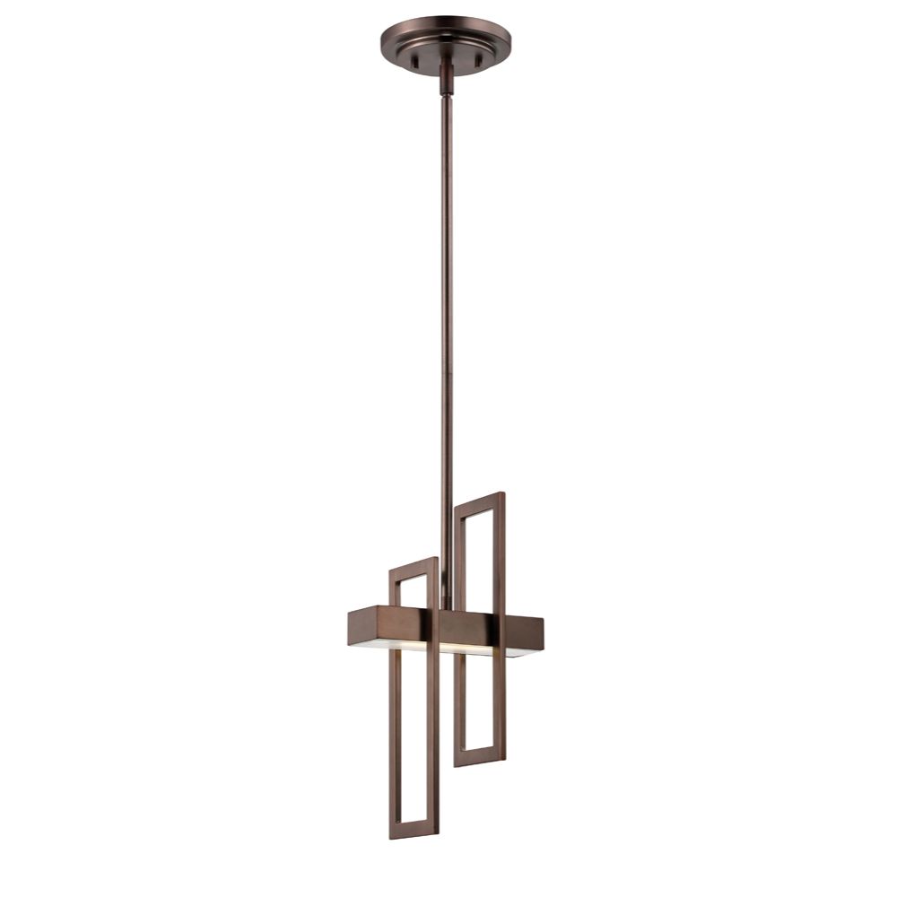 Hazel Bronze Transitional Linear LED Hanging Pendant Light at Lowes.com