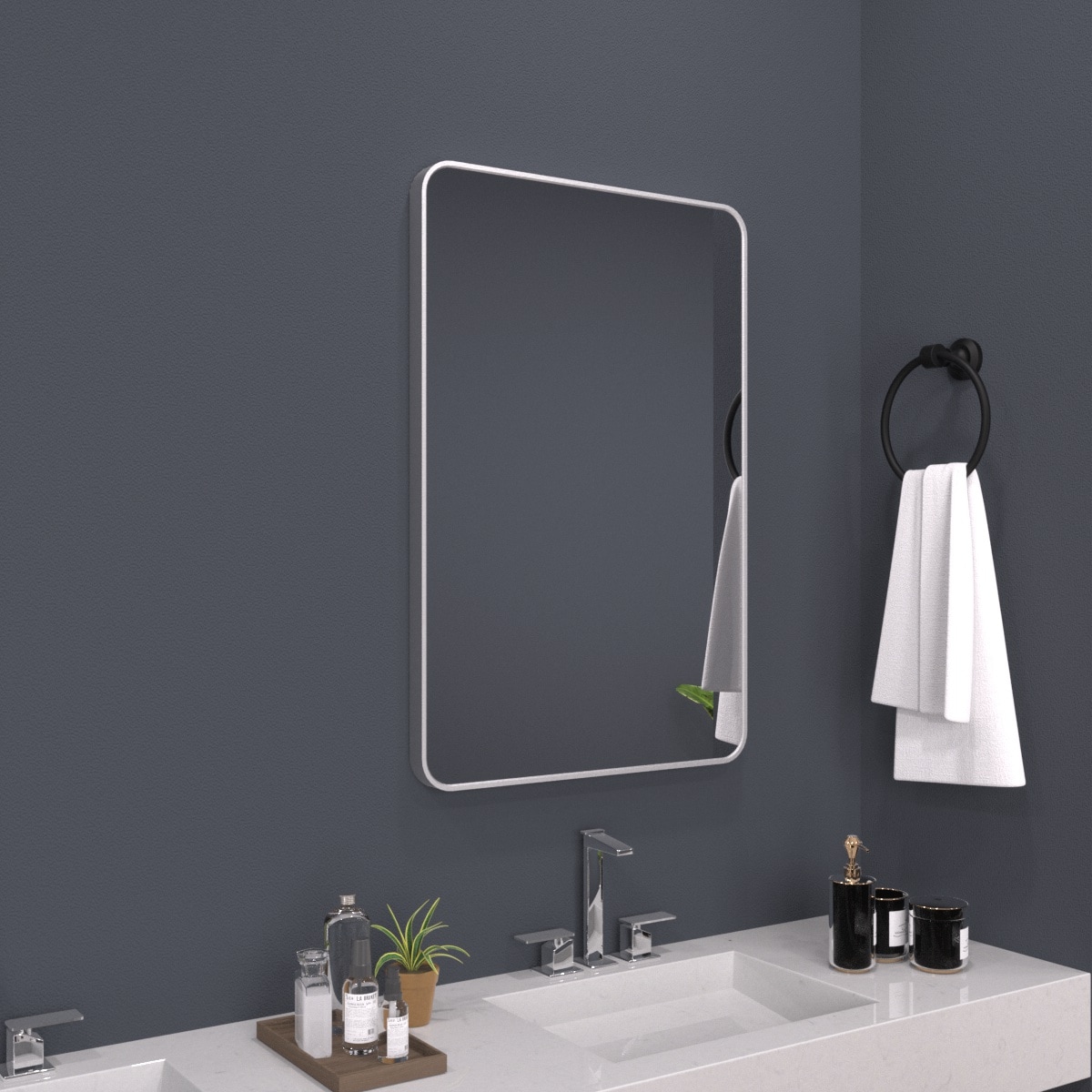 Forclover TAK-2436GY Framed-Bath-Mirrors - View #2