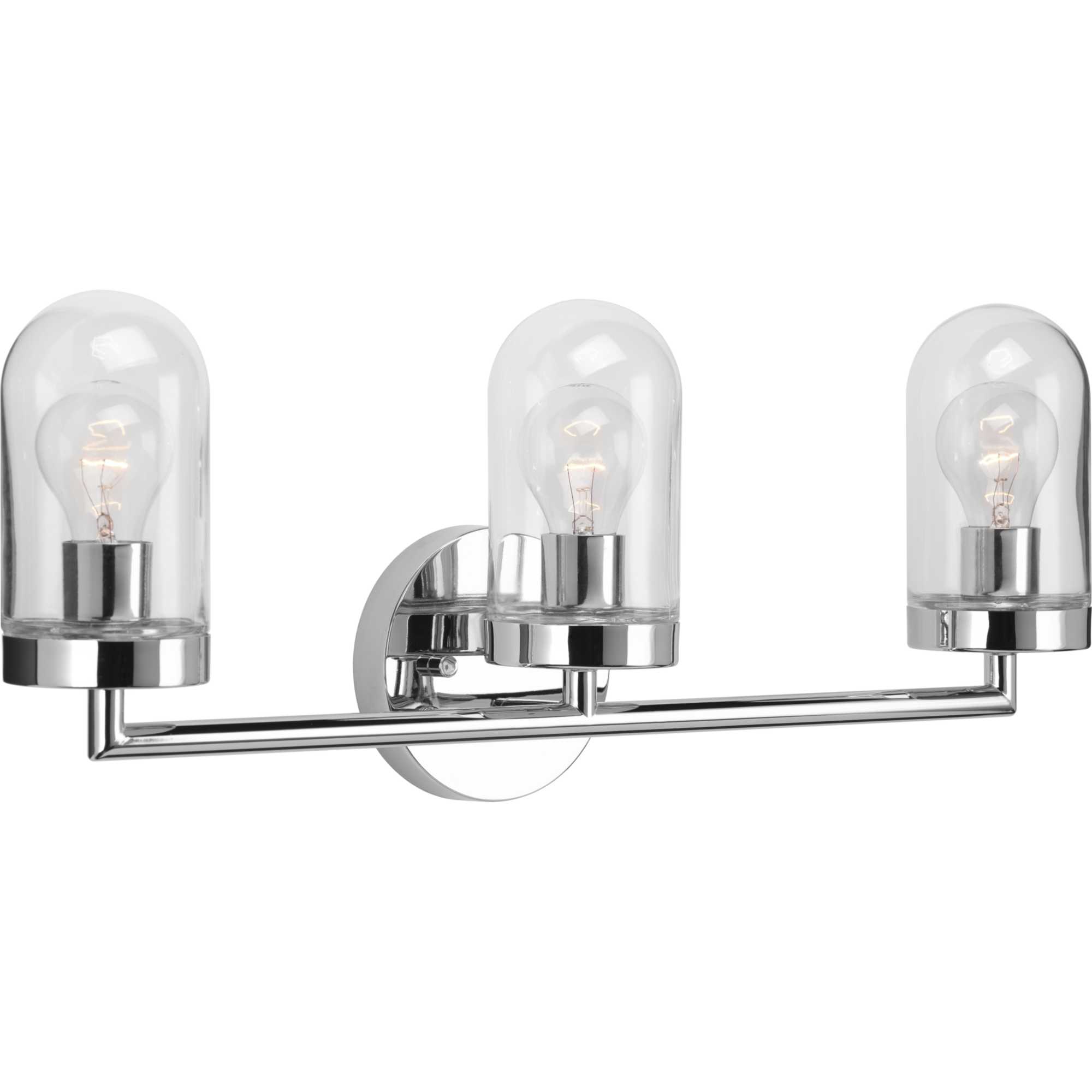 Progress Lighting P300176-015 Signal 23.12-in 3 -Light Polished Chrome Coastal Vanity light