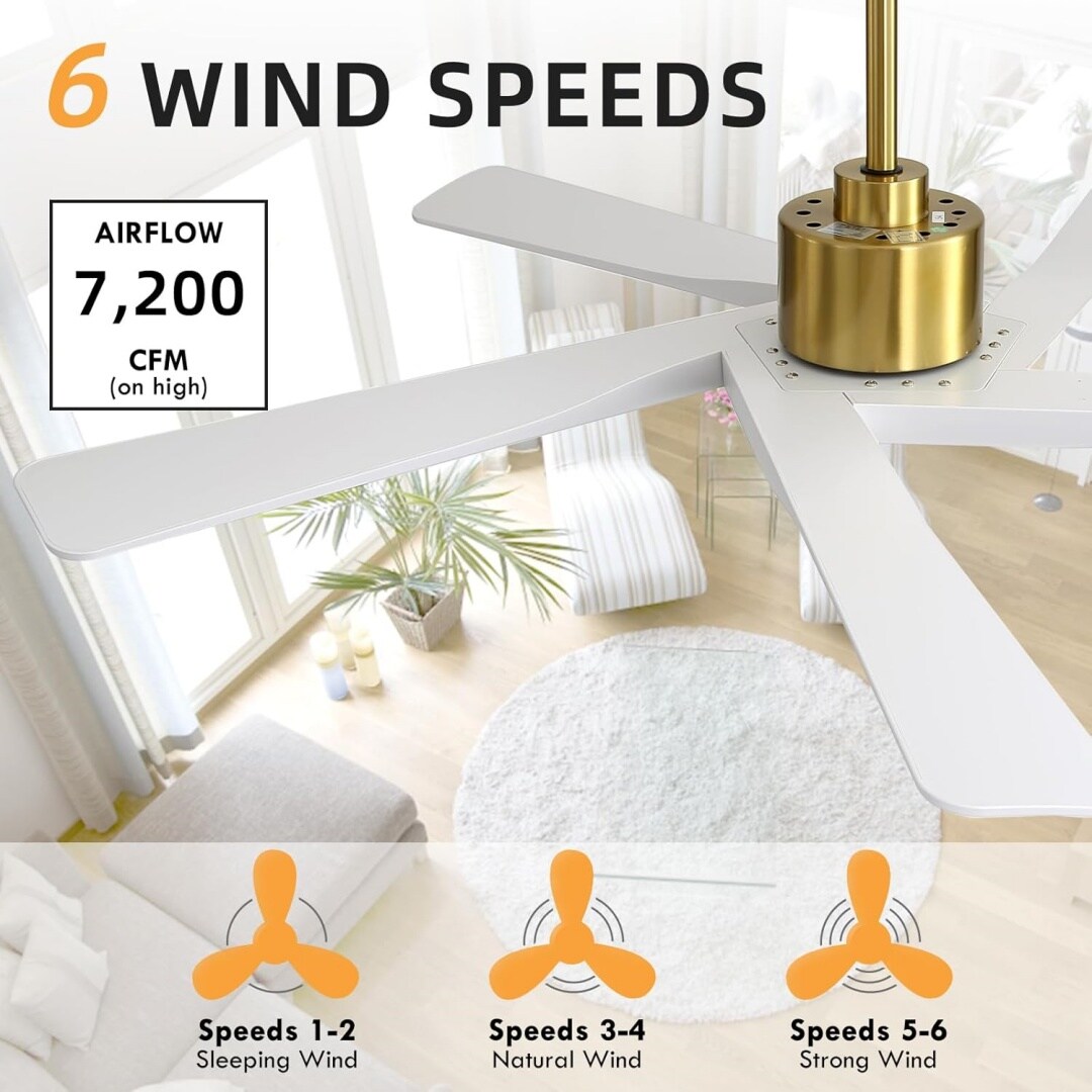 MLIAN WBCF-BS127-GW Ceiling-Fans - View #7