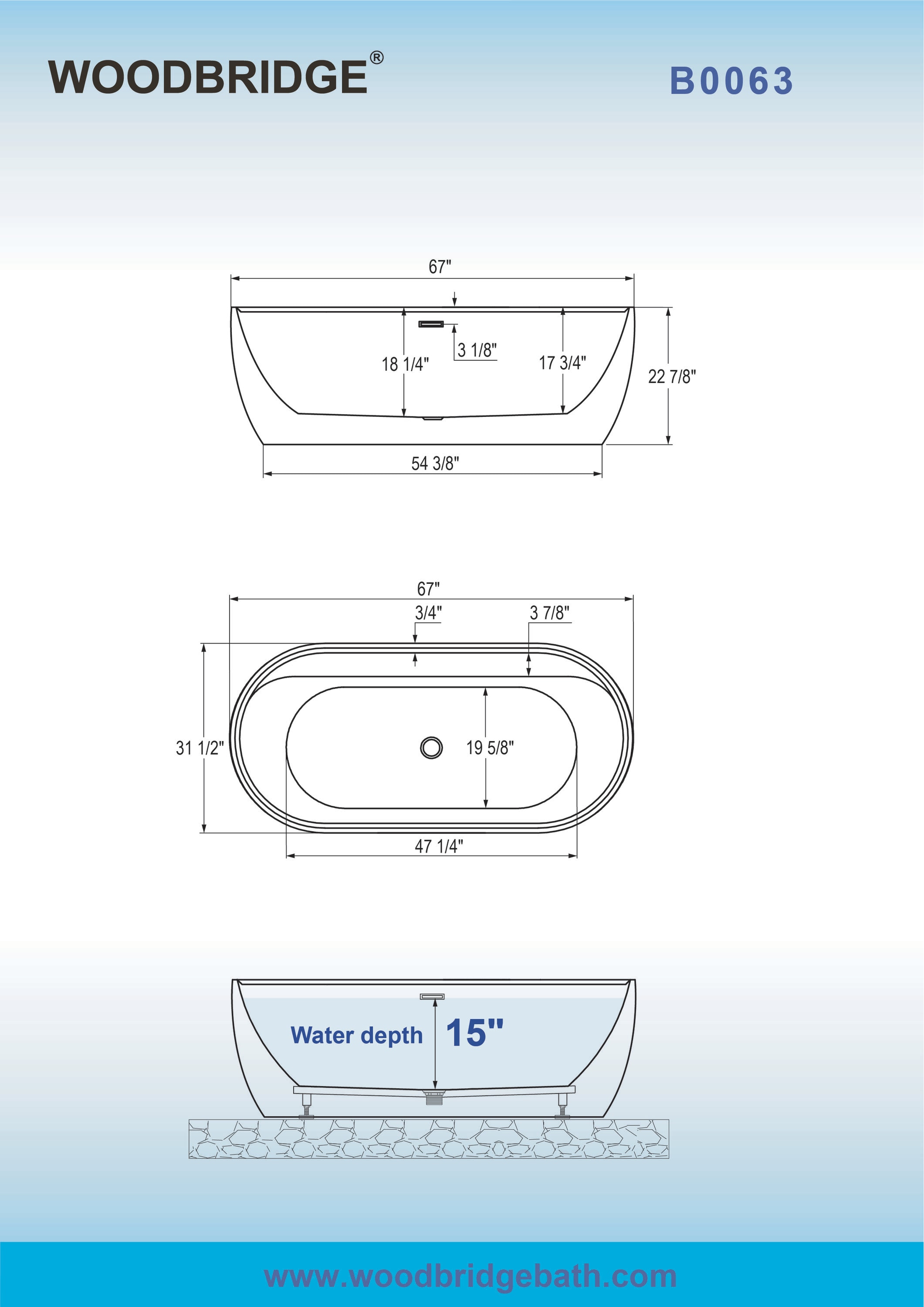 Woodbridge LB300 bathtubs - View #7