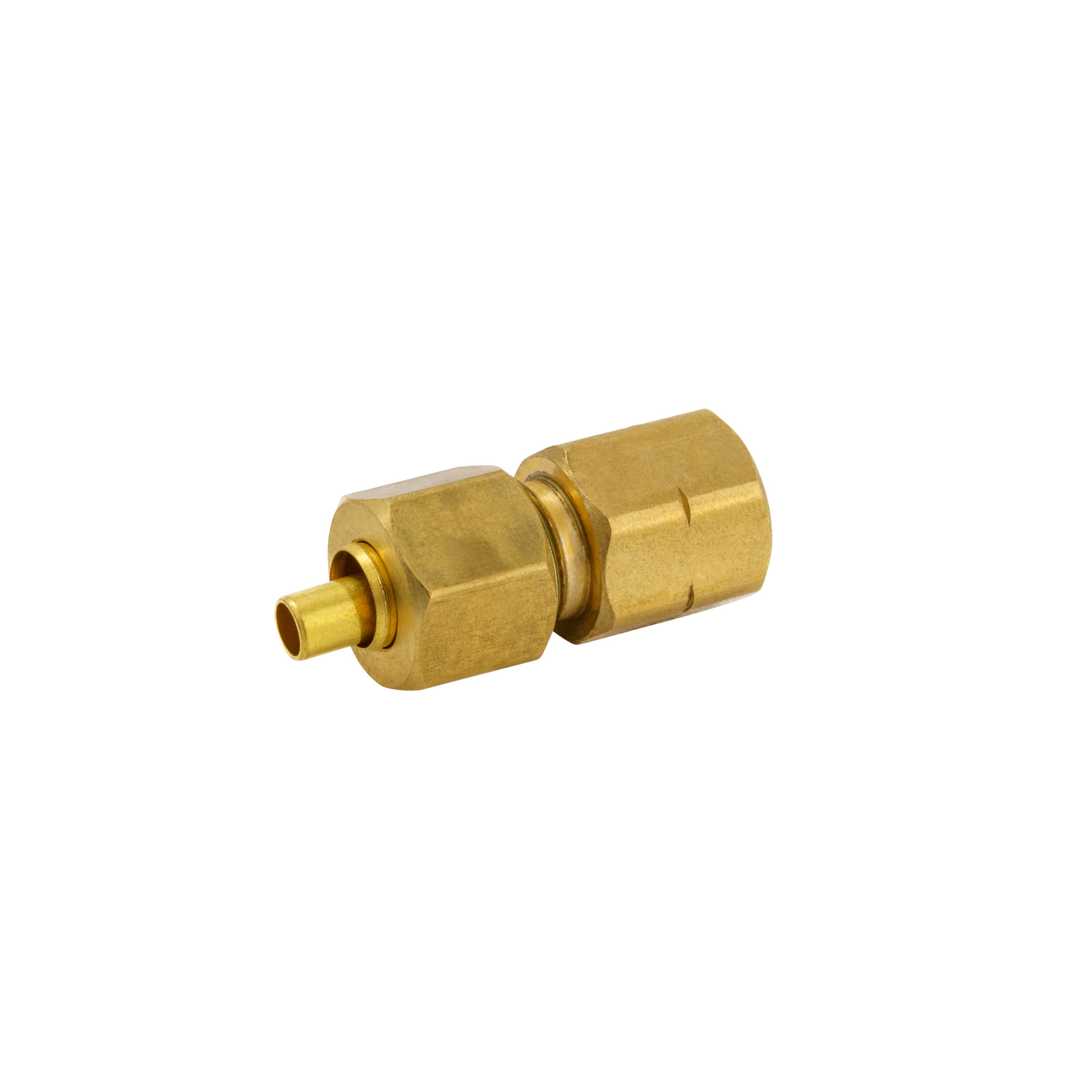 Proline Series 1/4-in x 1/8-in Compression Coupling Fitting in the Brass  Fittings department at