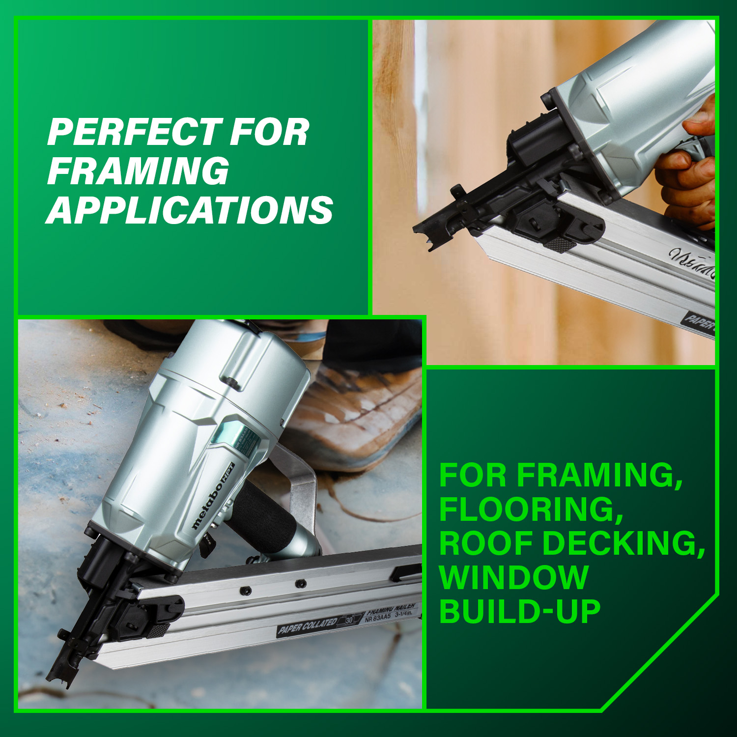 Metabo HPT NR83AA5M Cordless-Nailer - View #4
